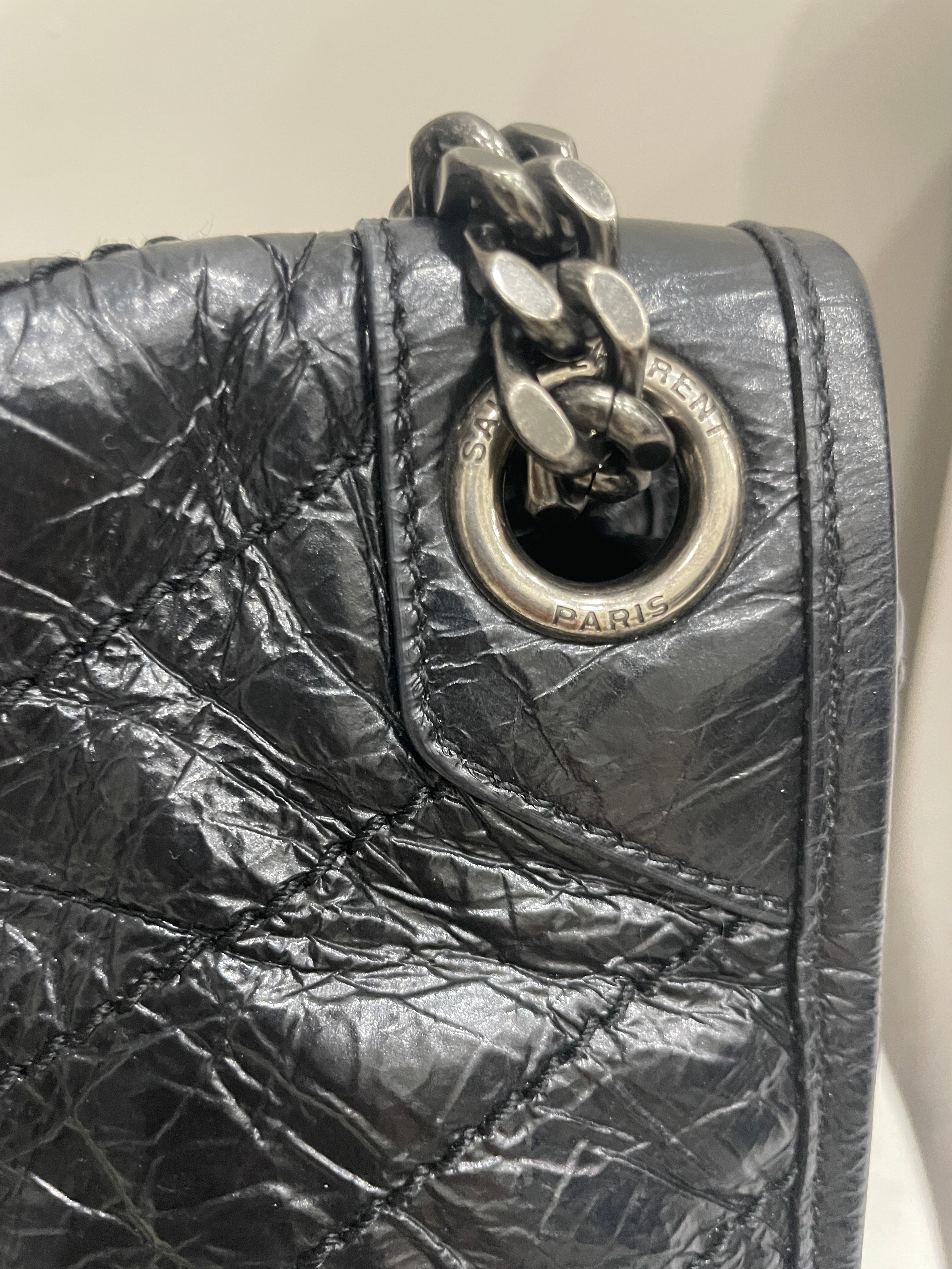 YSL Black Leather Shoulder bag