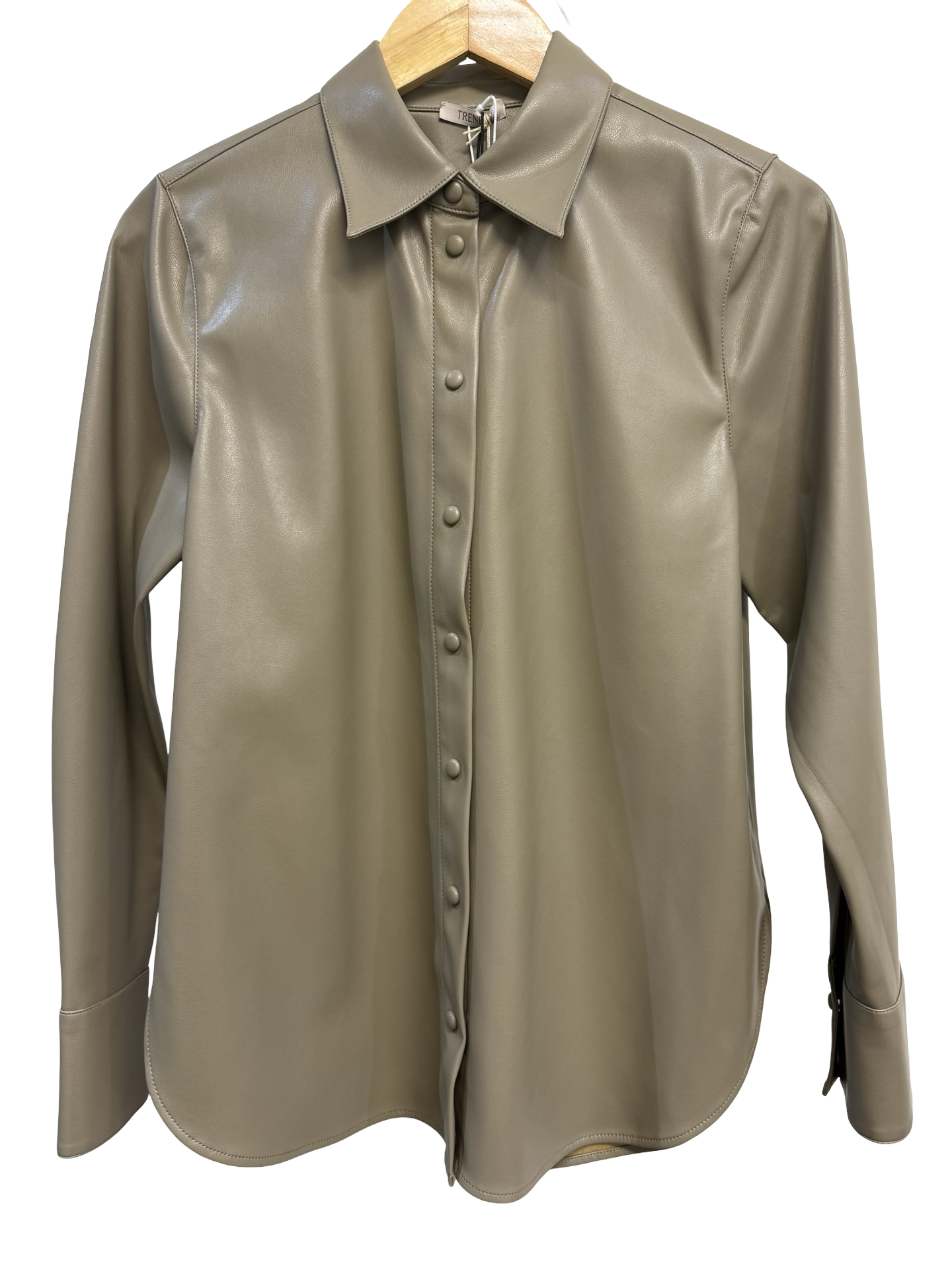 Trenery Clove Polyurethane Shirt 8 BNWT