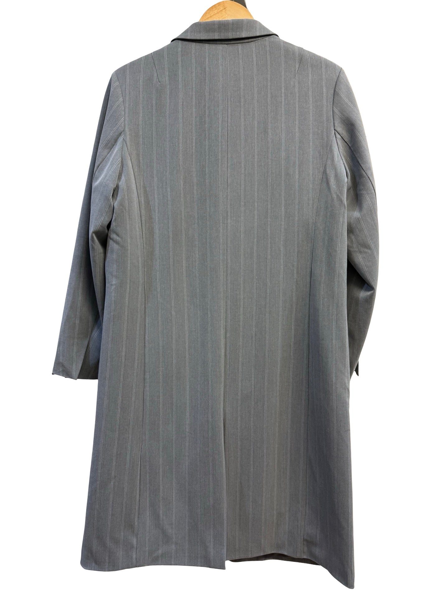 Sass Grey Pinstripe Coat 10
