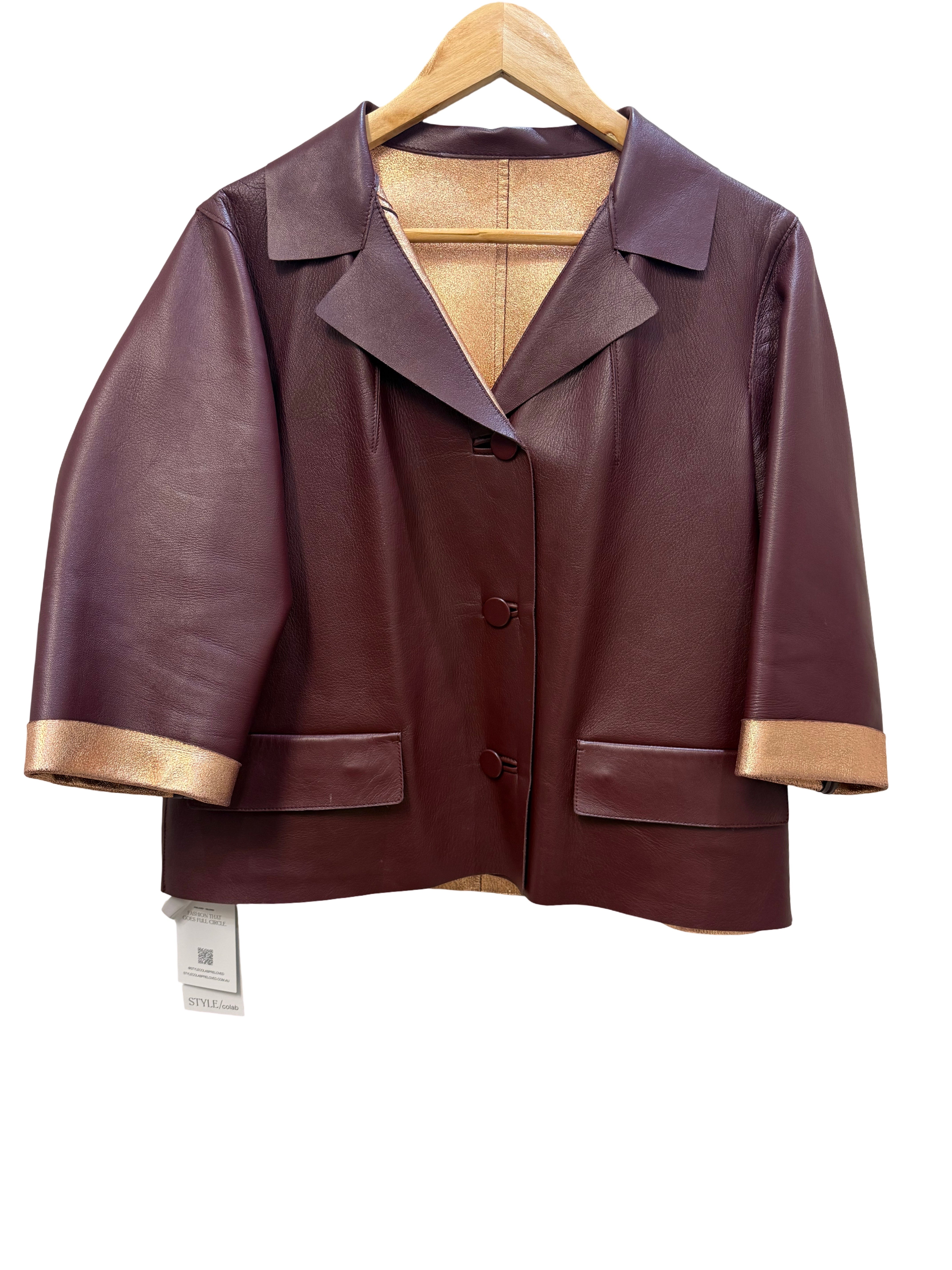 Marni Burgundy/Rose Gold Jacket