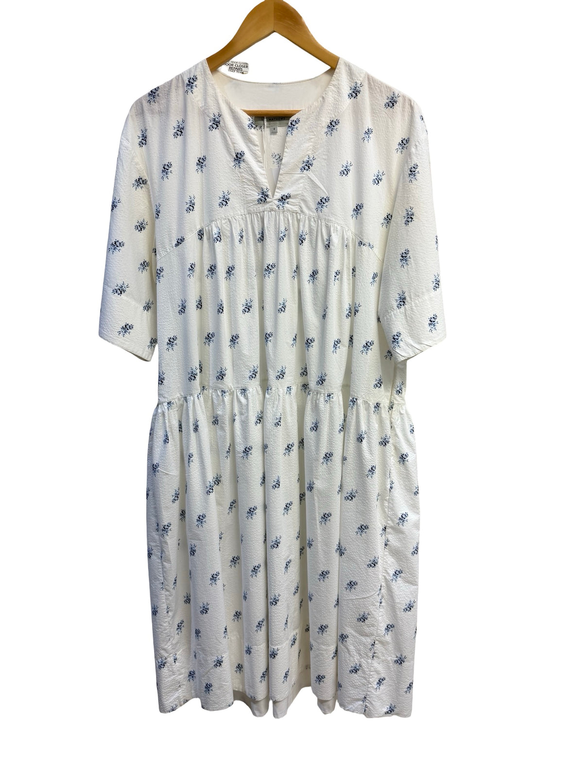Lee Mathews Blue/Wte Dress 2