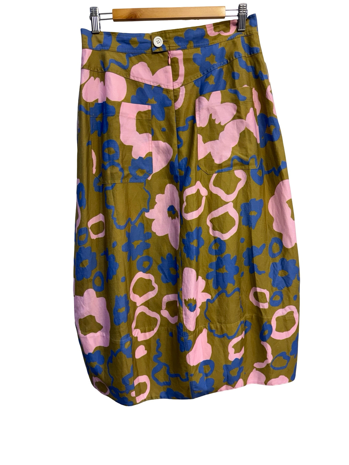 Lee Mathews Khaki/Pink/Blue Skirt 3