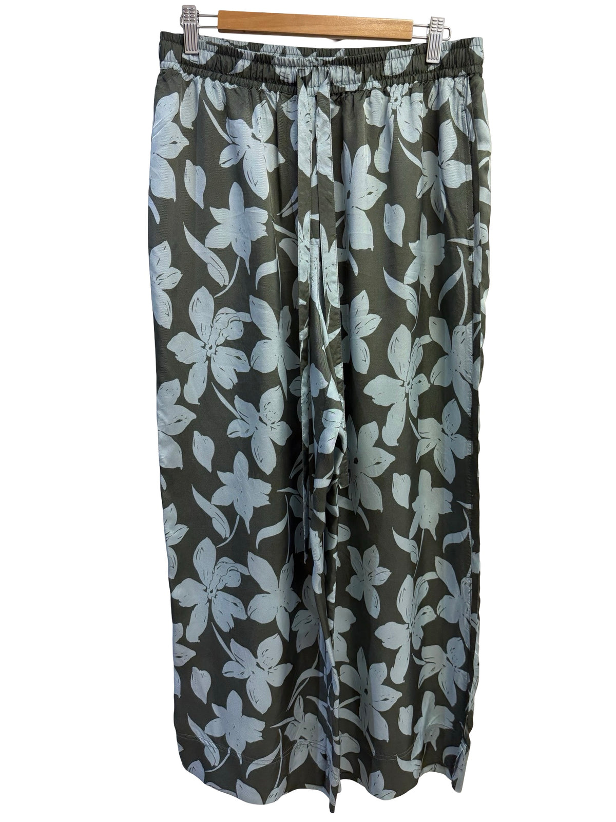 Lee Mathews Blue/Green Silk Pants 3