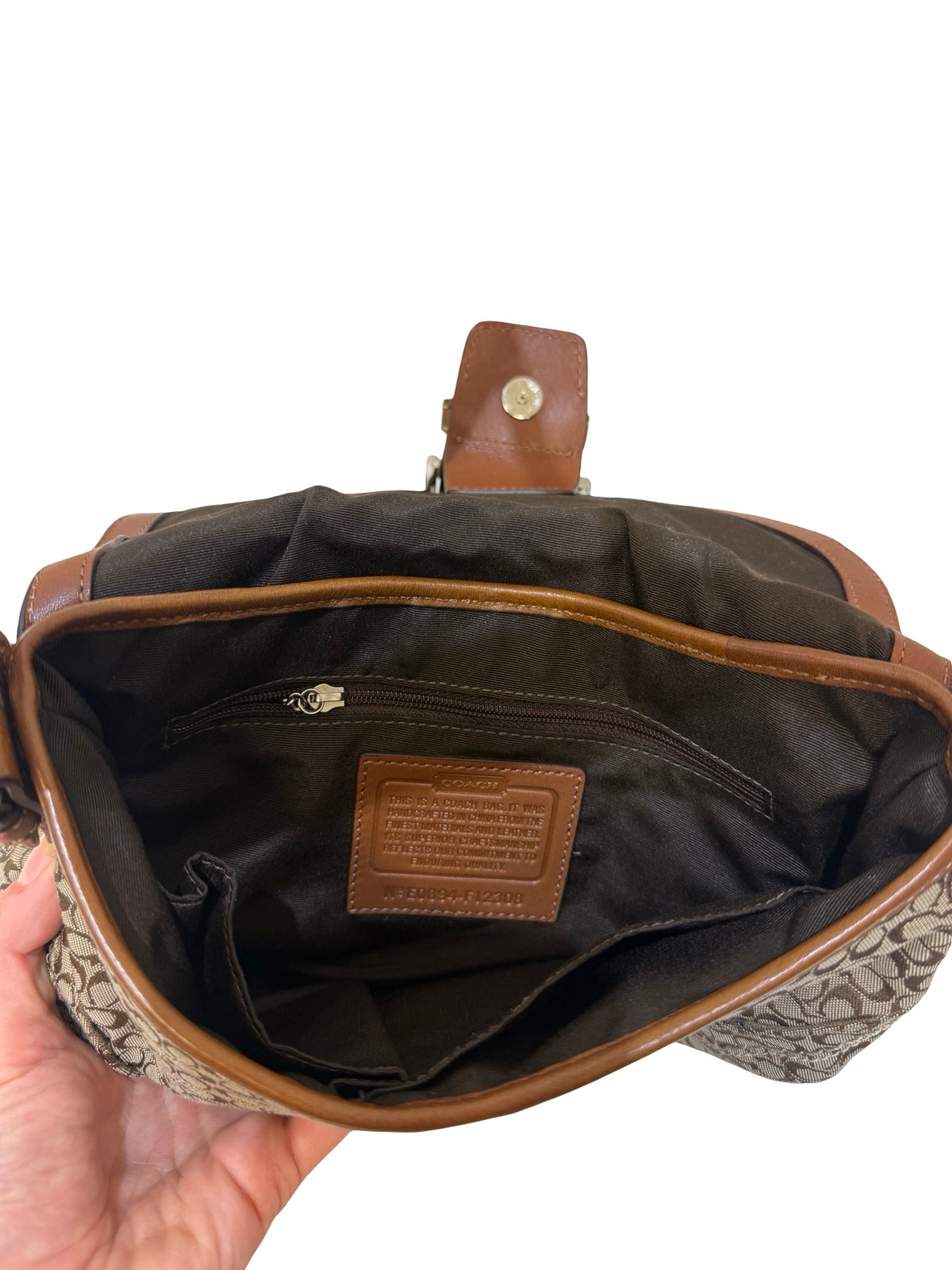 Coach Brown Leather Shoulder Bag