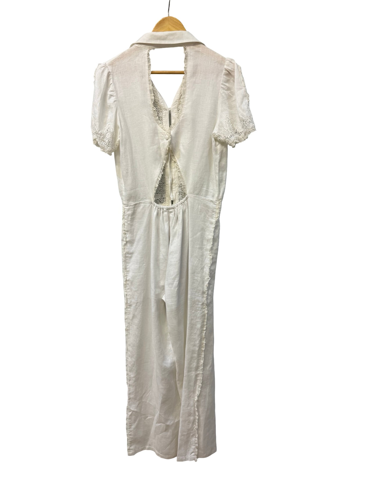 Lulu Yasmine White Jumpsuit M