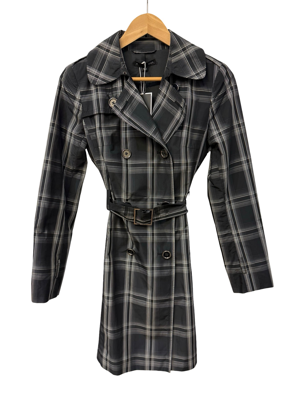 Saba Black Trench Coat
