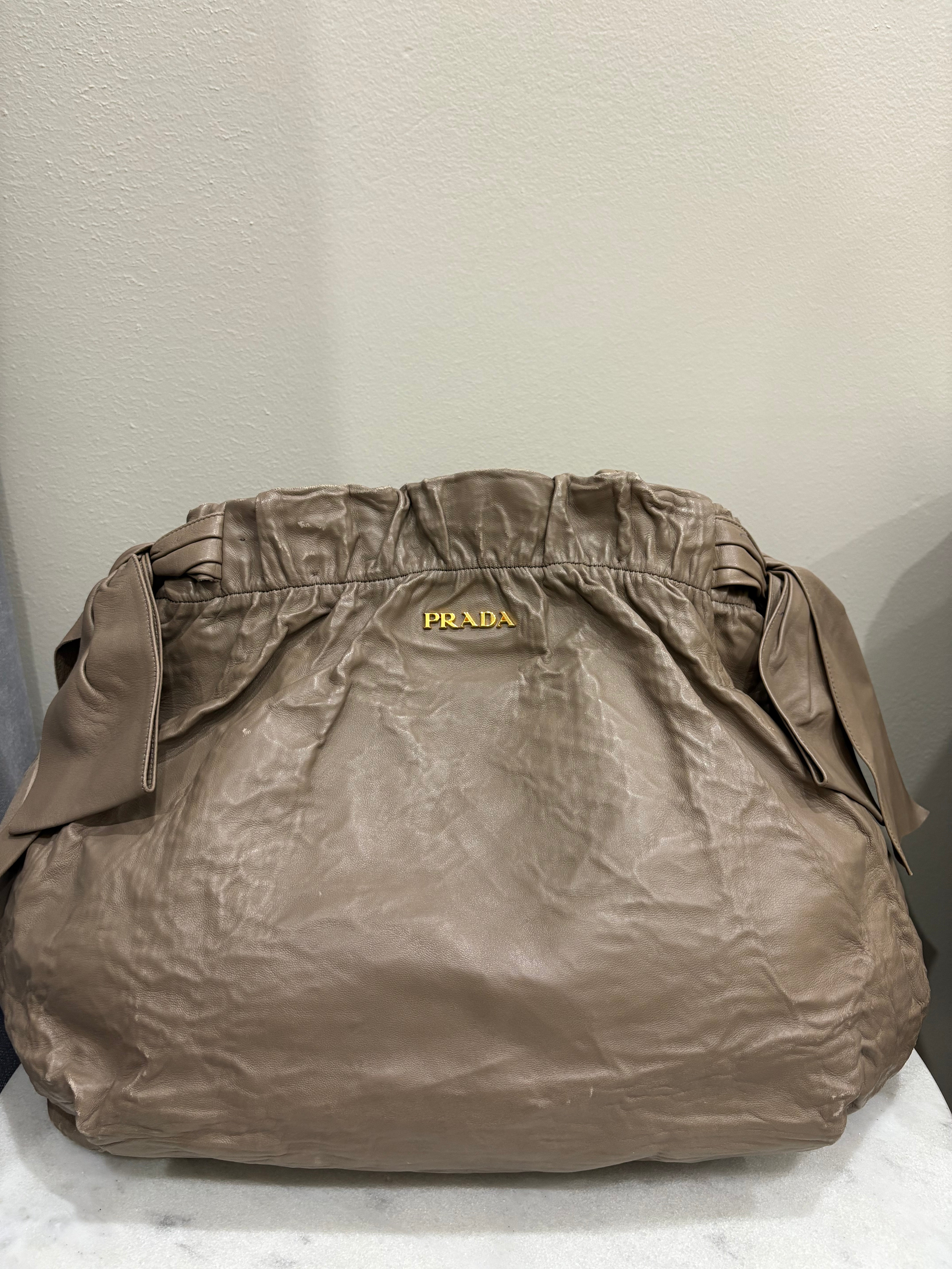Prada Grey Calf Bag