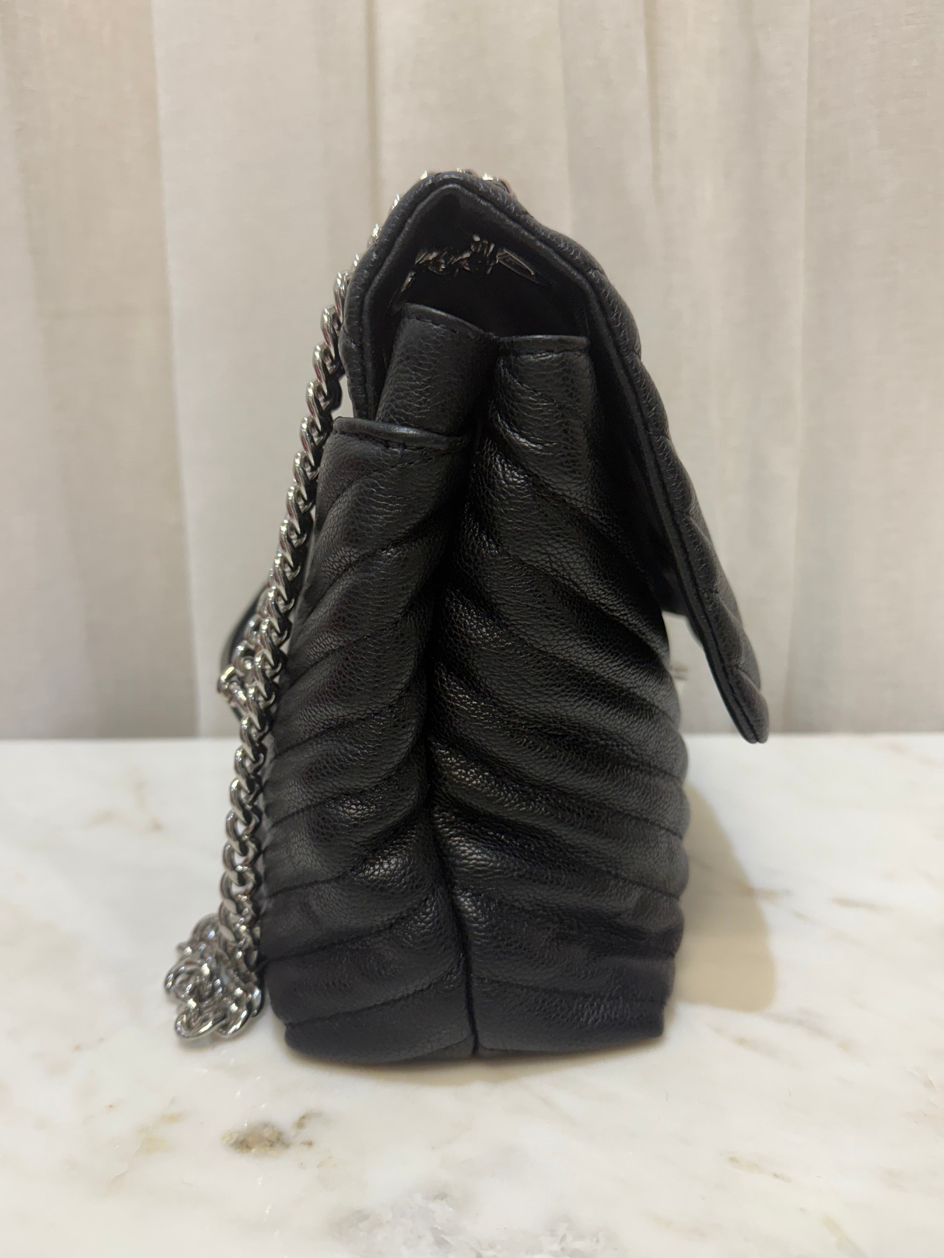 Rebecca Minkoff Black Leather Edie Shoulder Bag