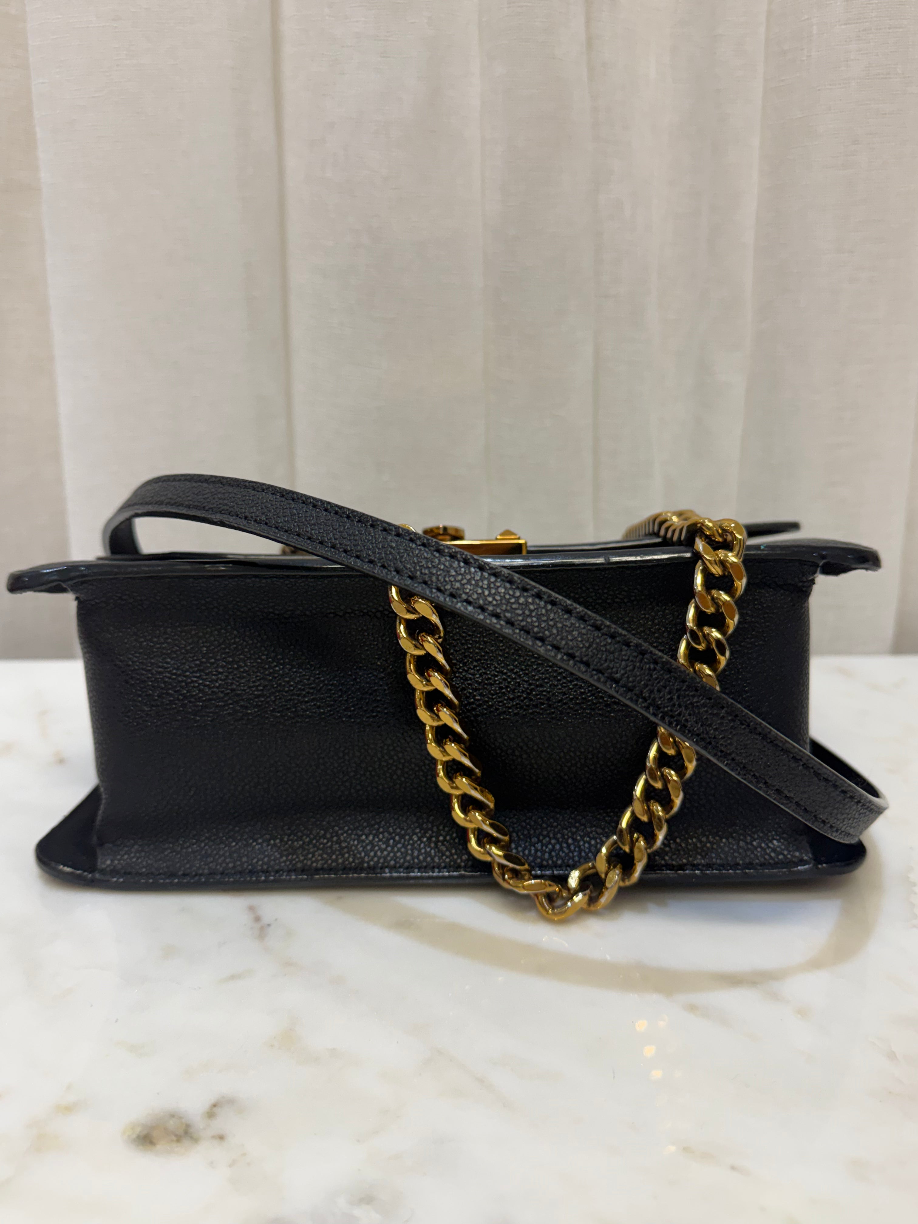 Charles & Keith Black/Gold Bag