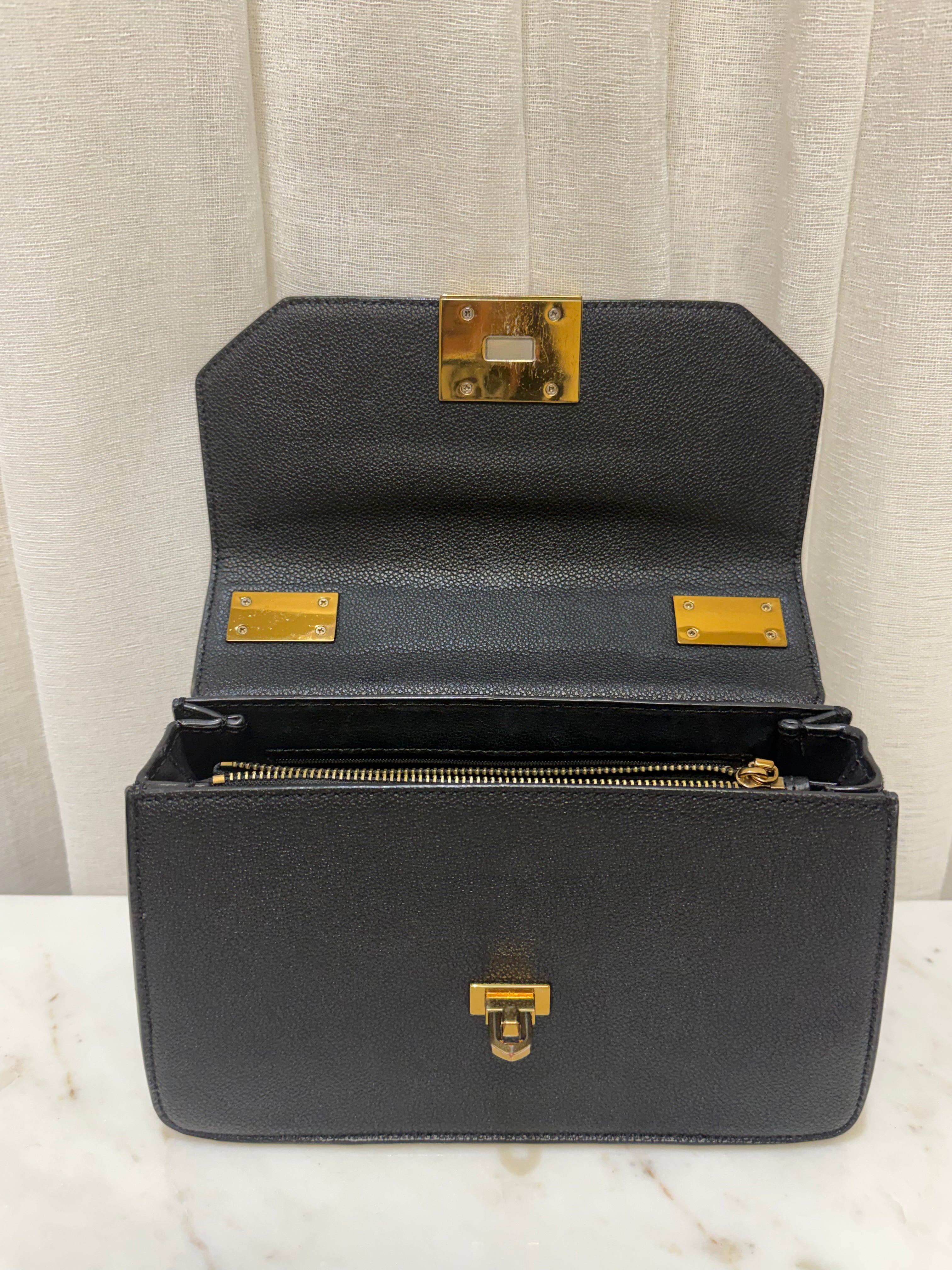 Charles & Keith Black/Gold Bag