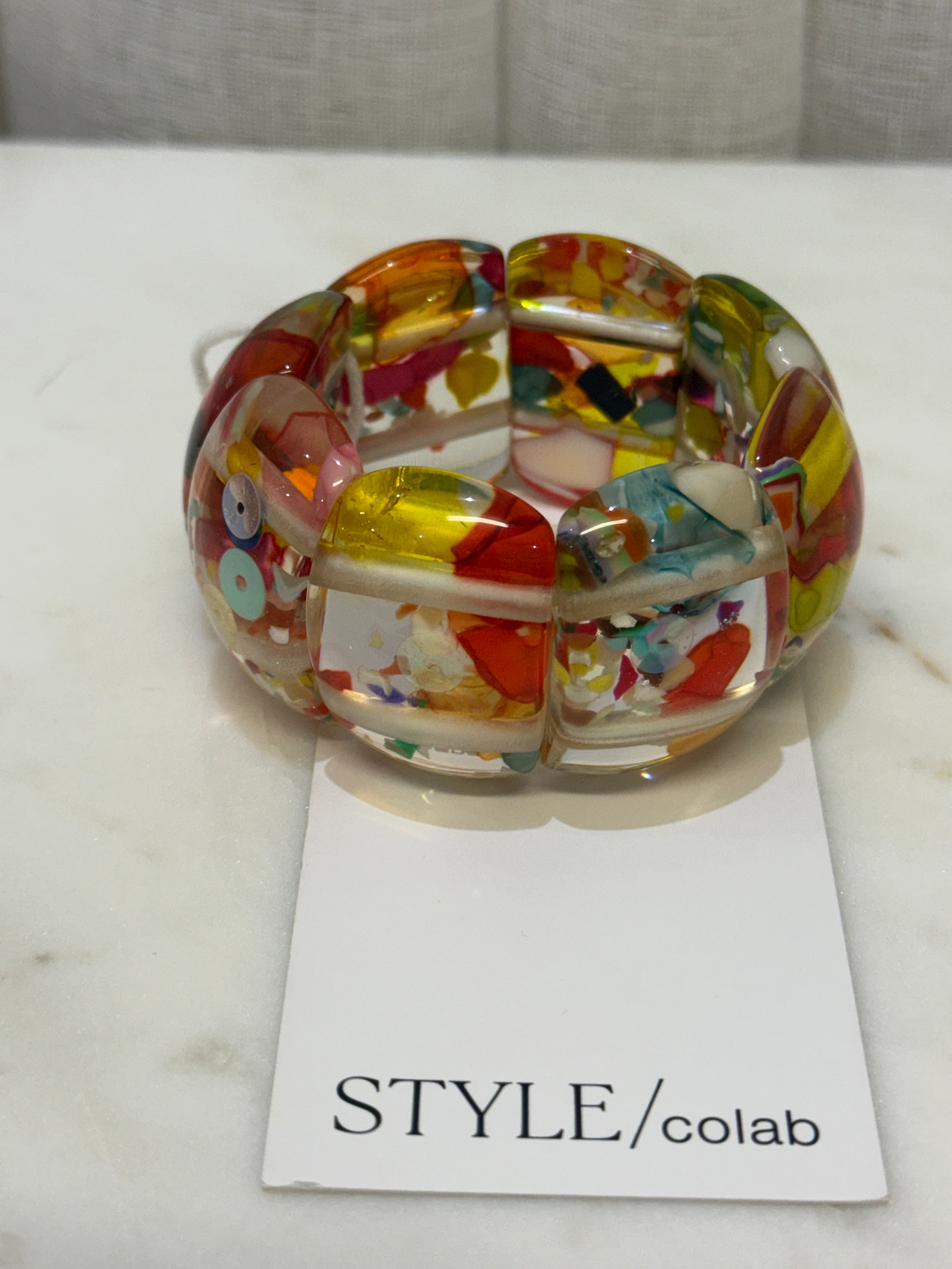 Soska Resin Elastic Multi Bangle