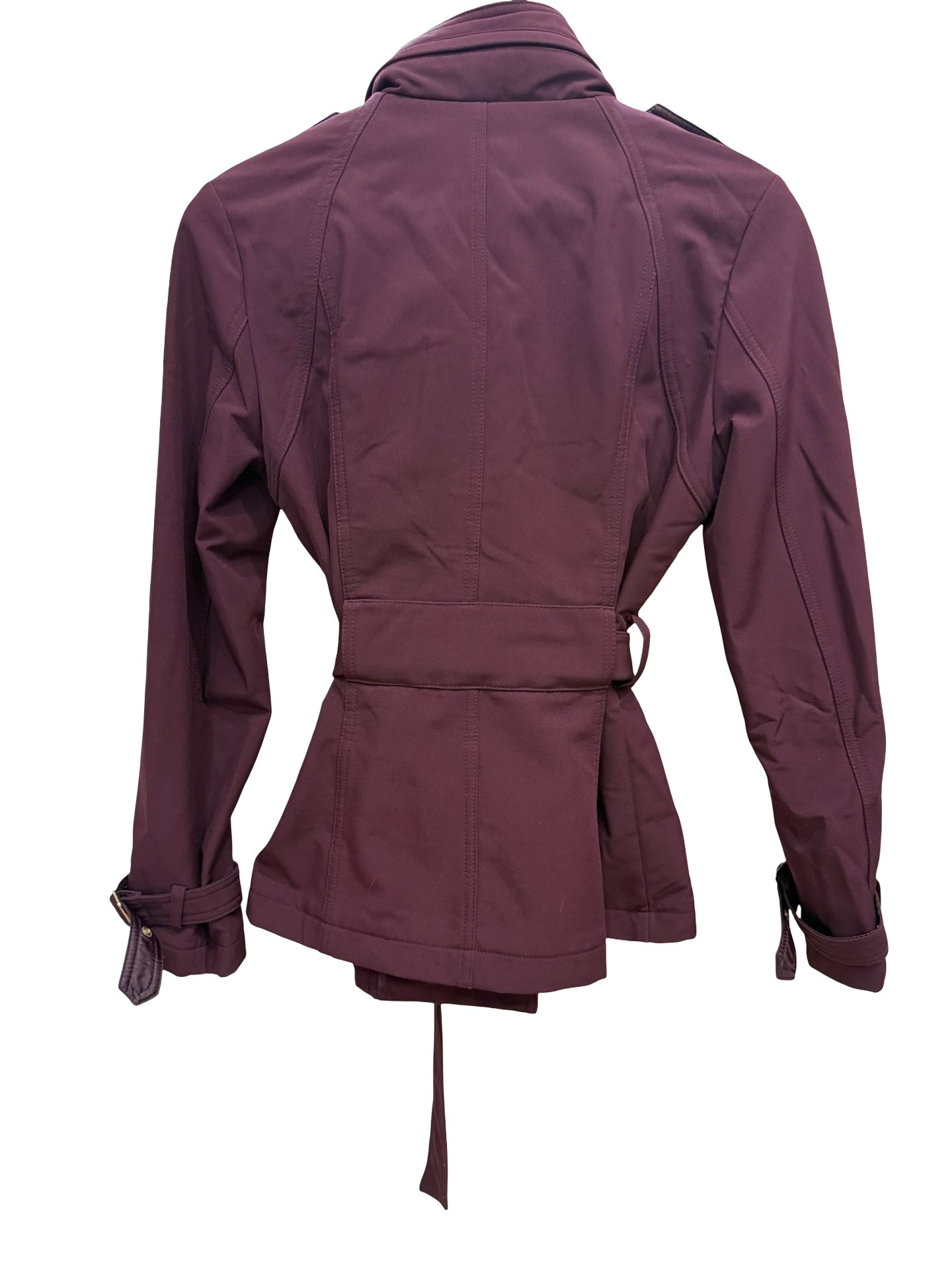 Kenneth Cole Reaction Burgundy Trench S
