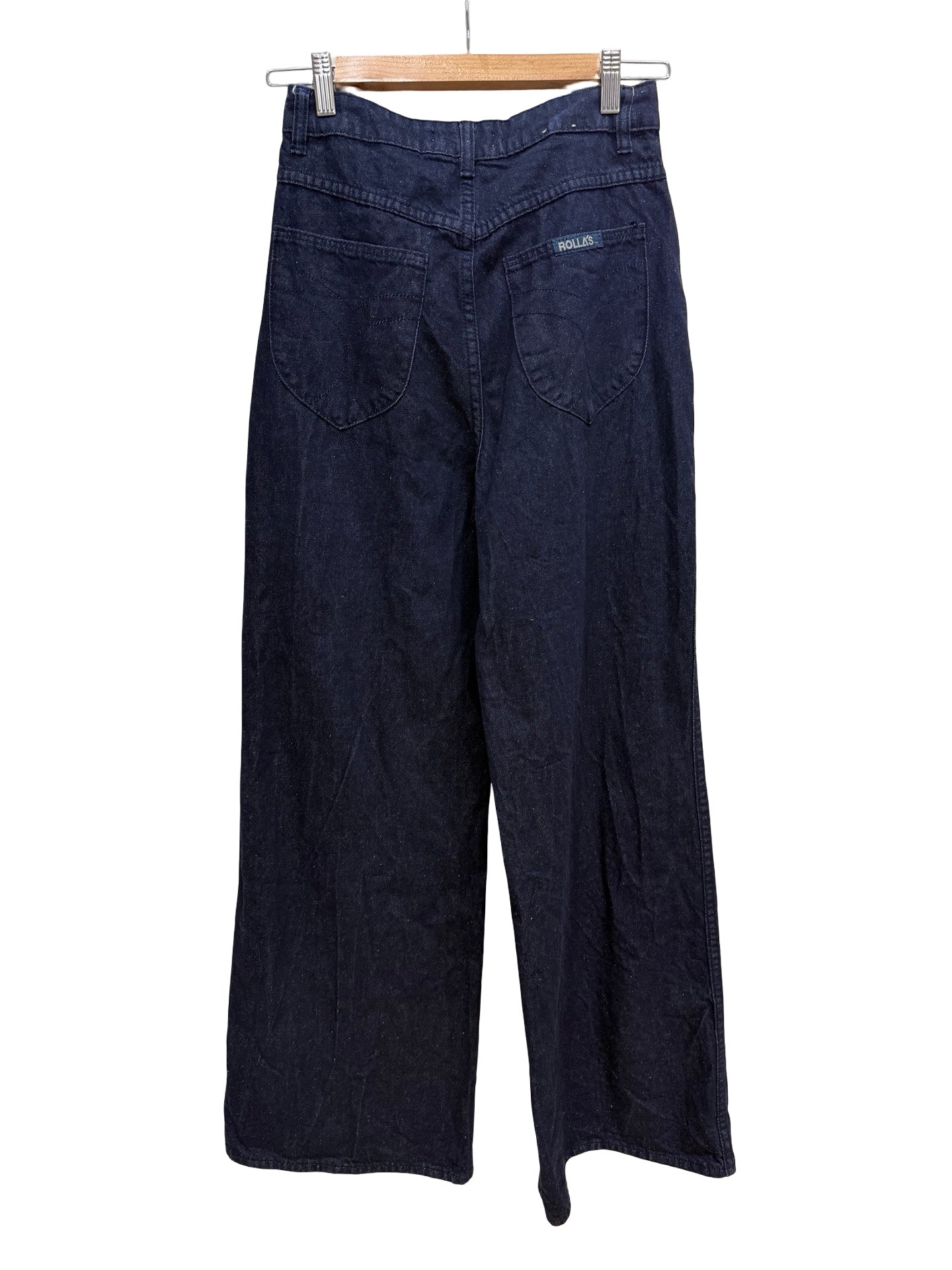 Rollas Dark Blue Flare Jeans 8
