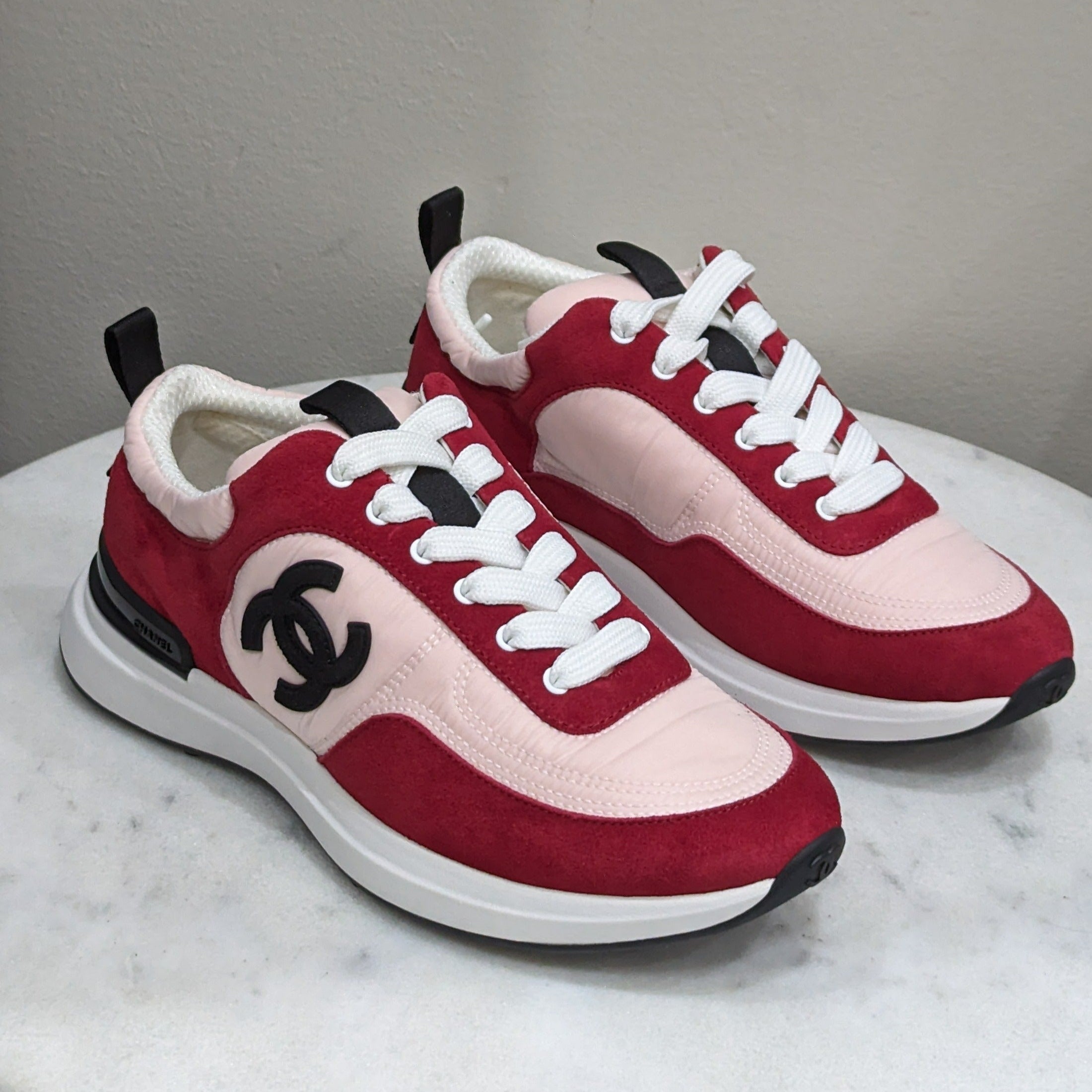 Chanel Dark Pink Sneakers 36