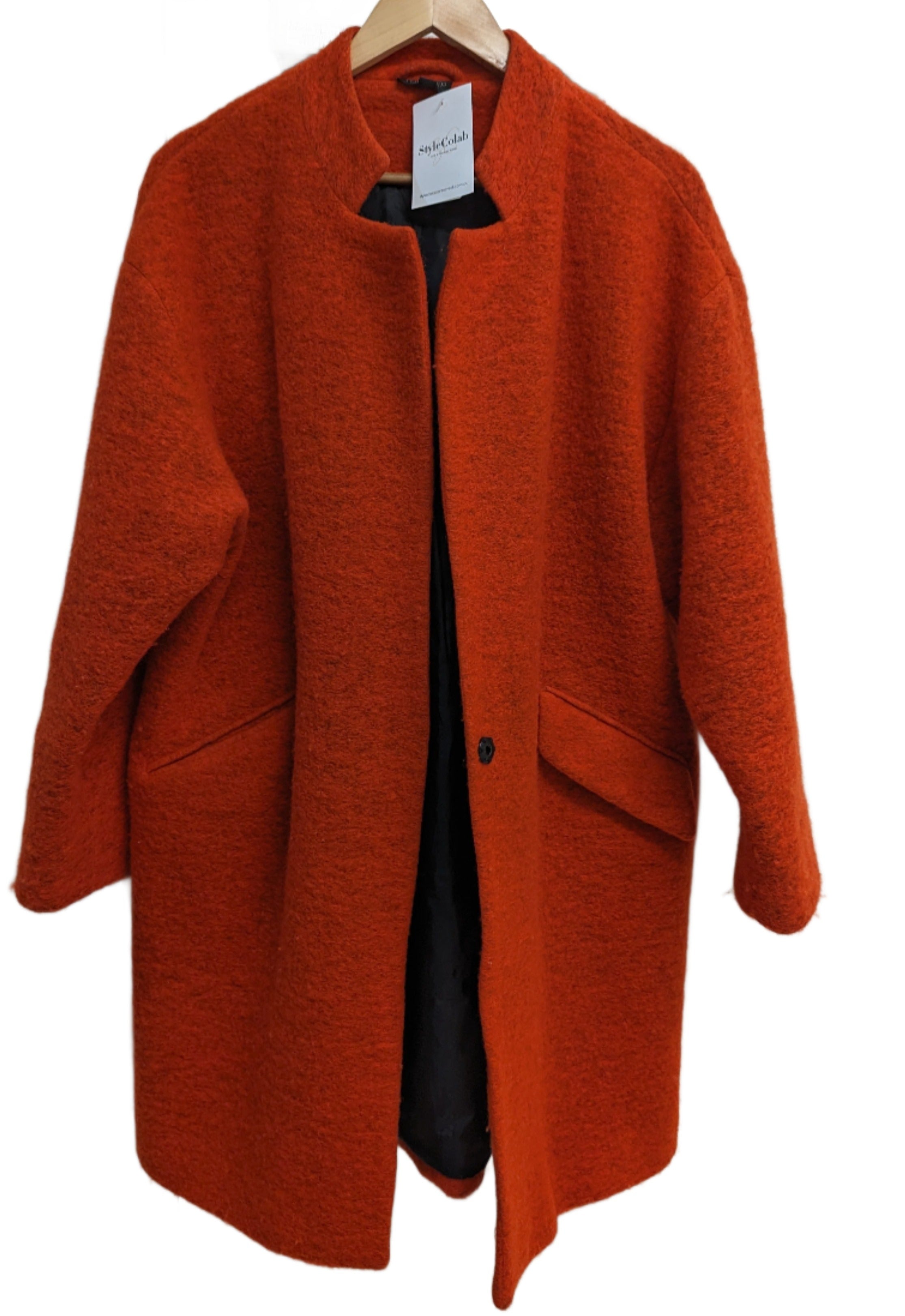 Topshop Orange Coat
