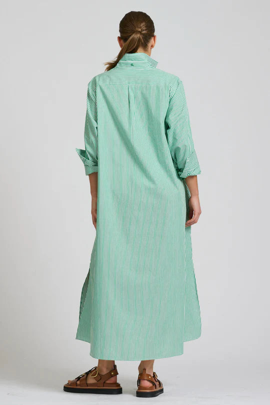 Shirty Green Stripe Dress