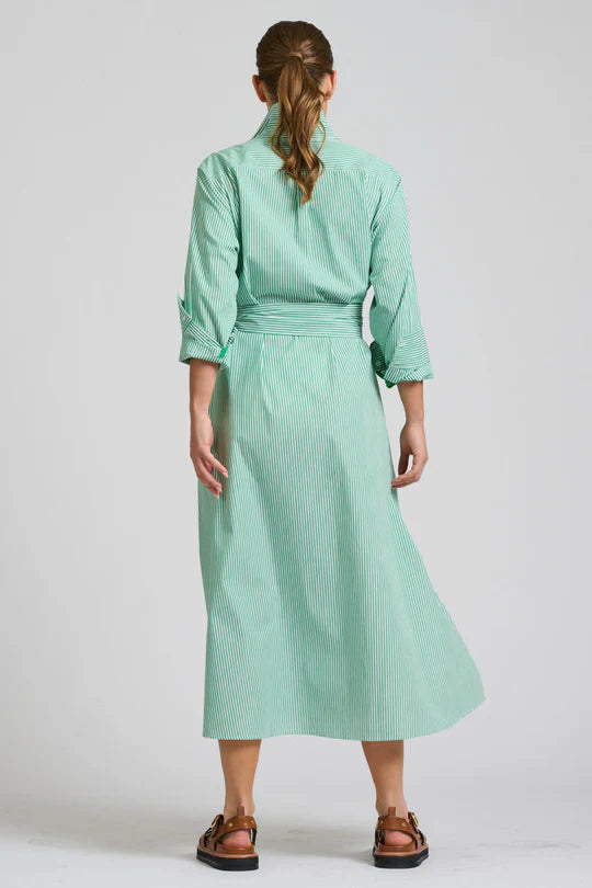 Shirty Green Stripe Dress
