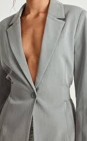 Charcoal Clothing Grey Blazer 6