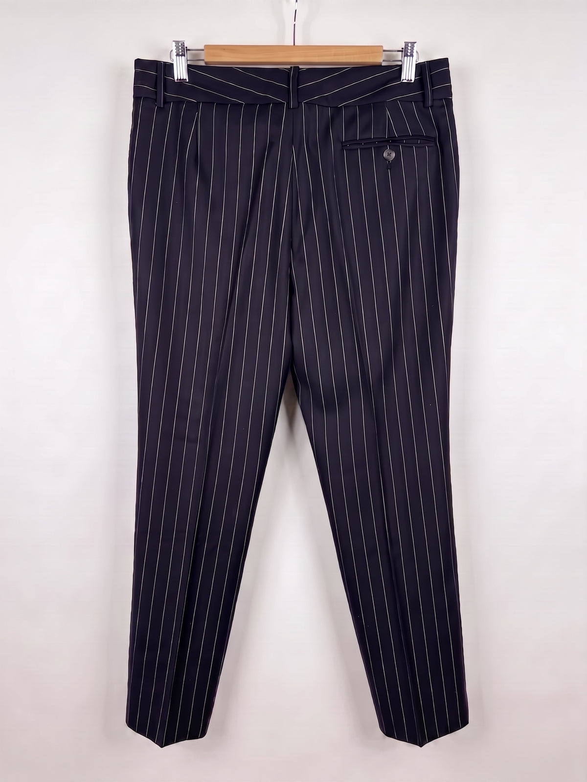 Dolce & Gabbana Black Pinstripe Pants 46