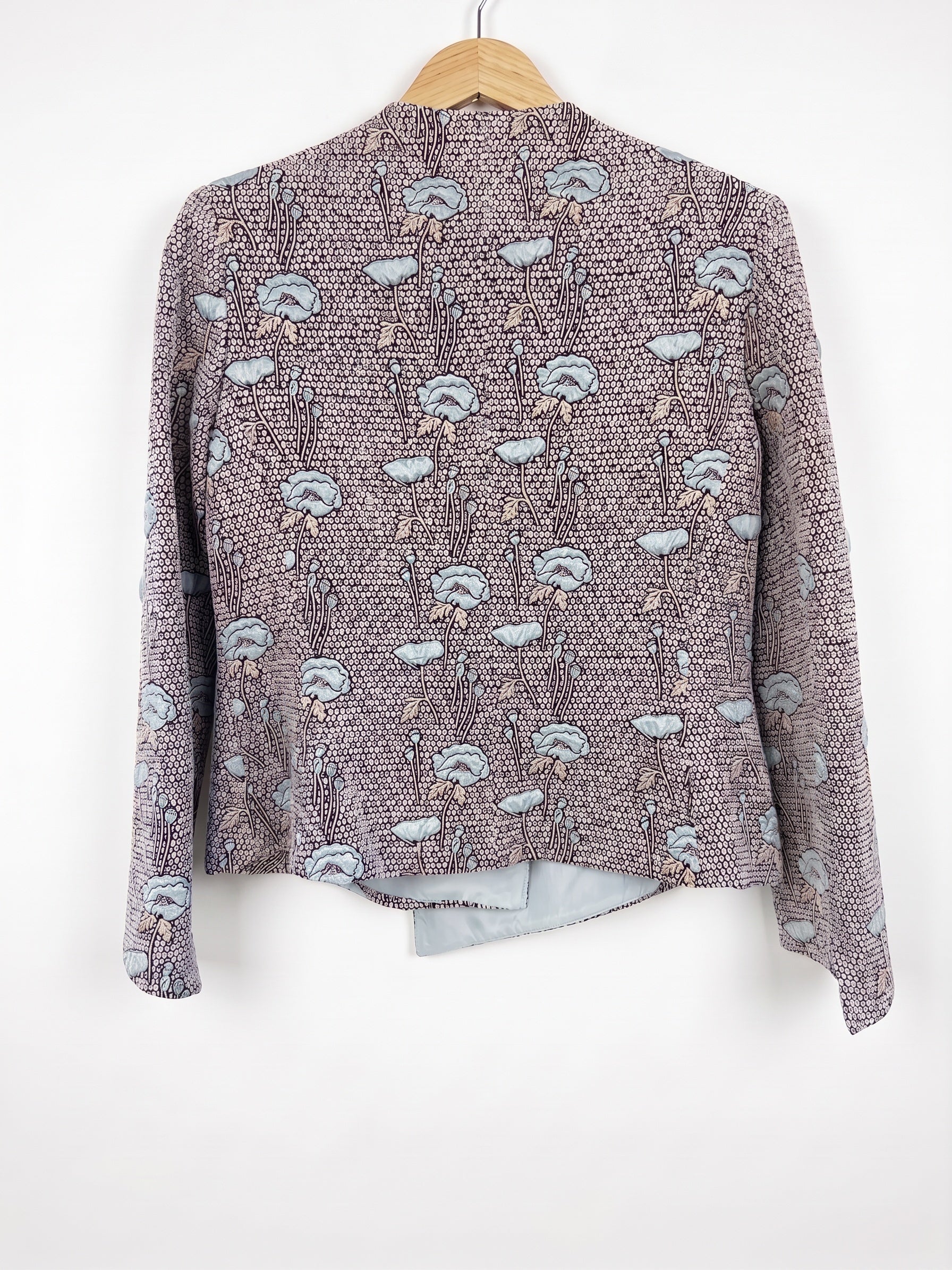Carla Zampatti Blue Floral Blazer 12