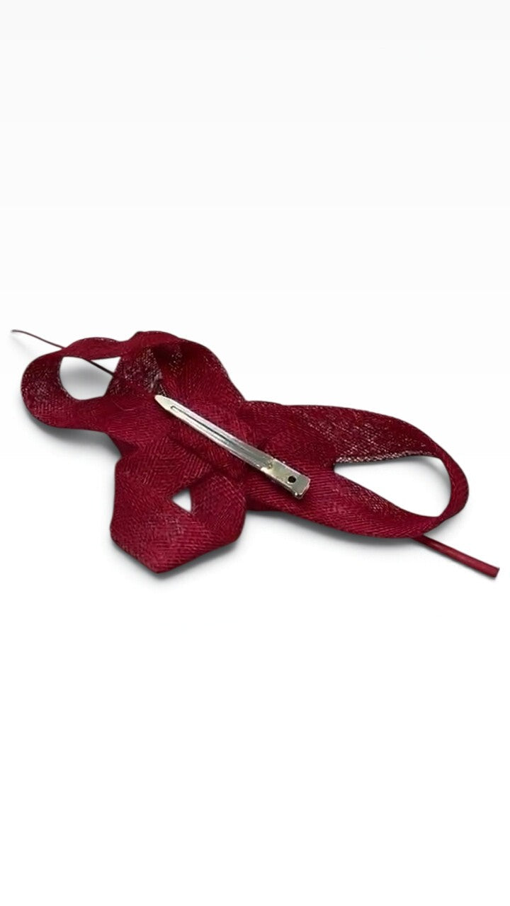 No Brand Red Fascinator O/S