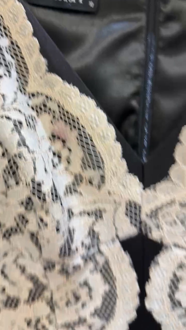 Moss & Spy Beige Black Dress 10 – preloved at STYLE/colab (photo 4 of 5)