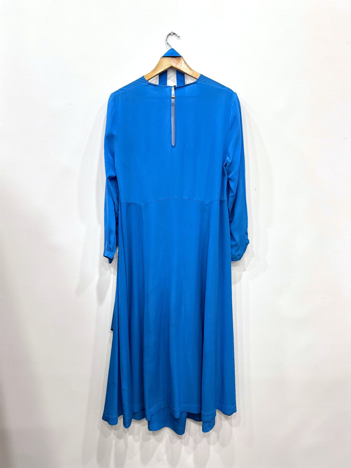 Scanlan Theodore Blue Silk Dress 10