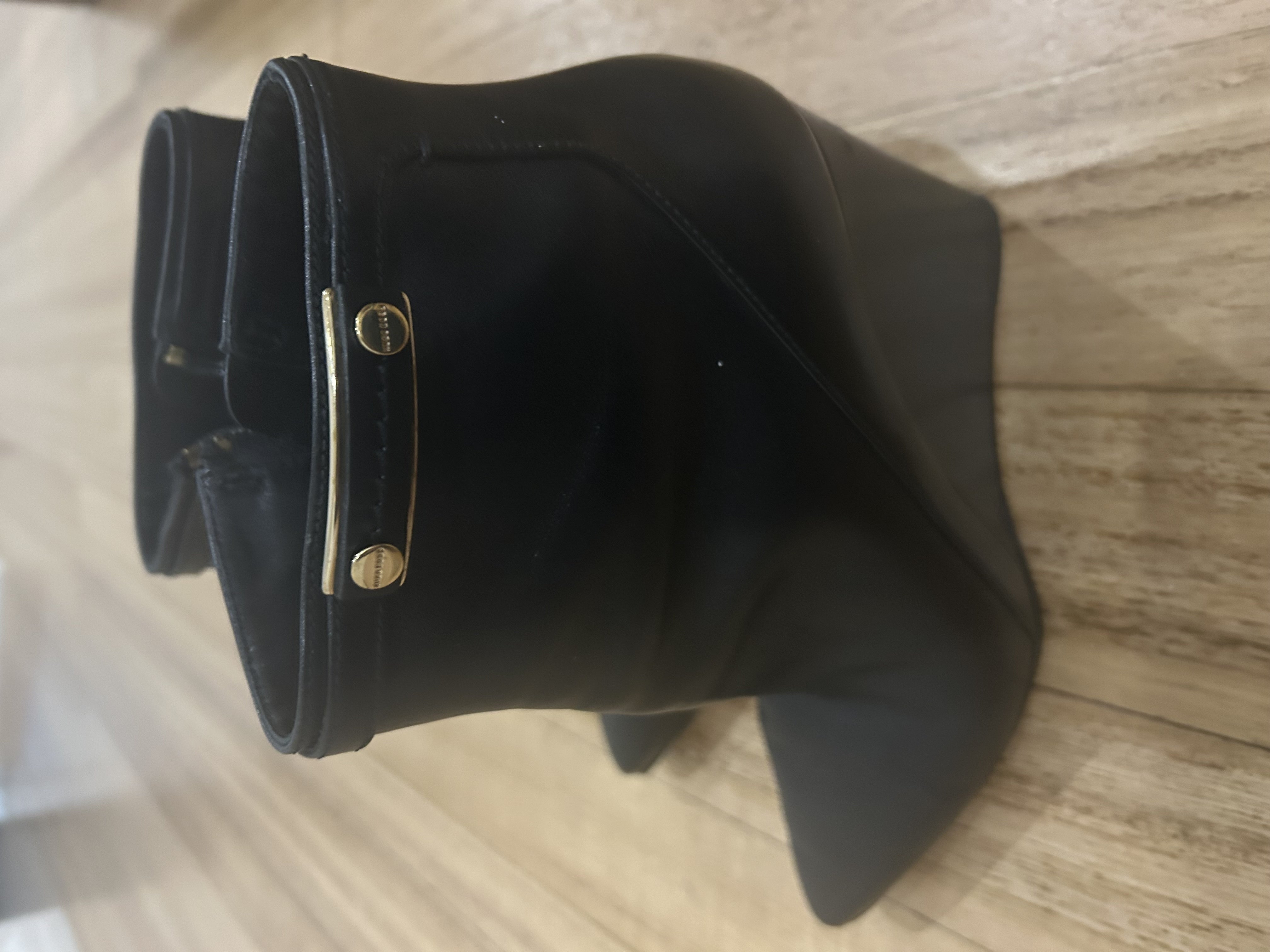 Hugo Boss Black Wedge Ankle Boots 38