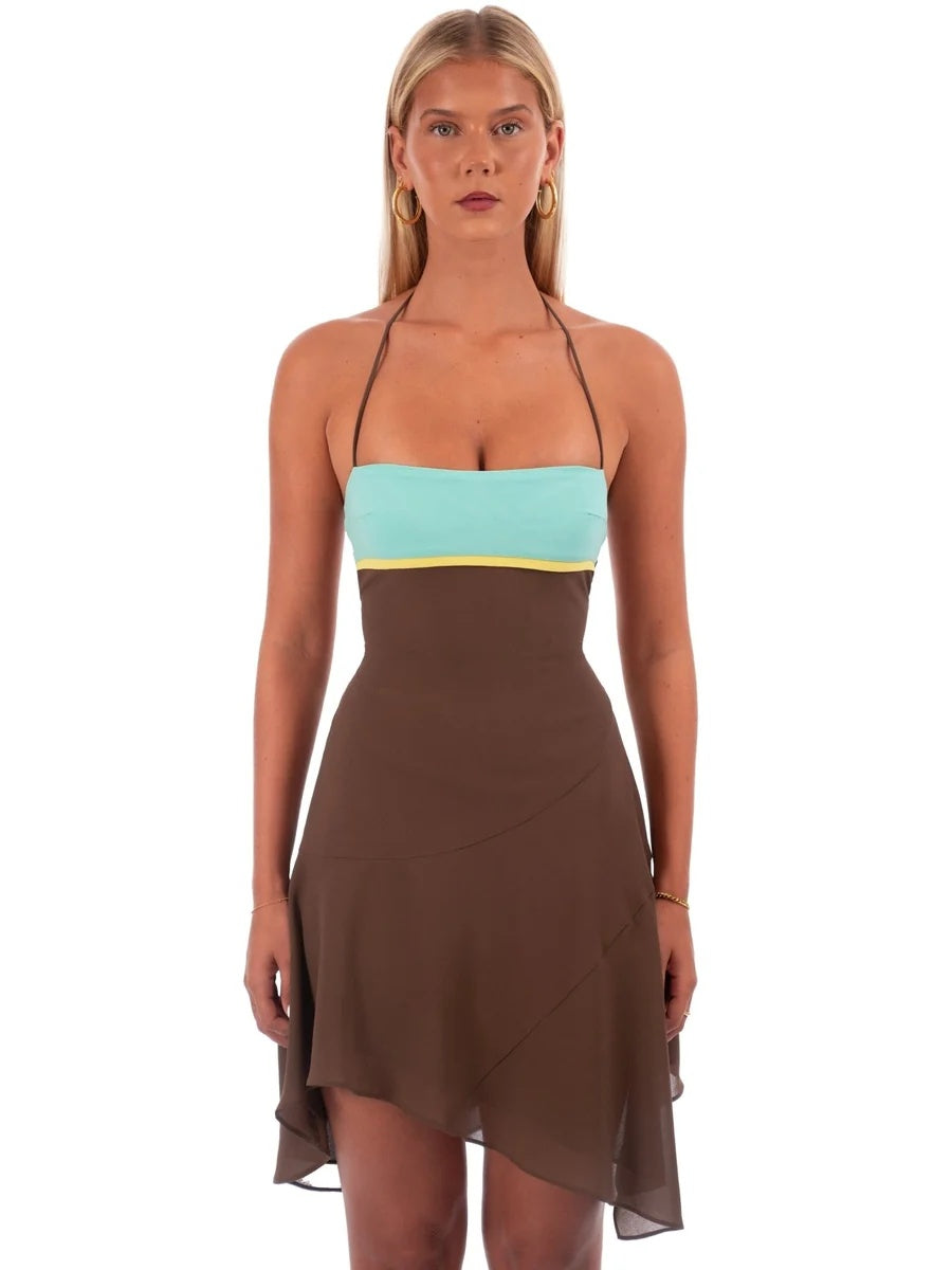 I Am Delilah Mocha Mini Dress S