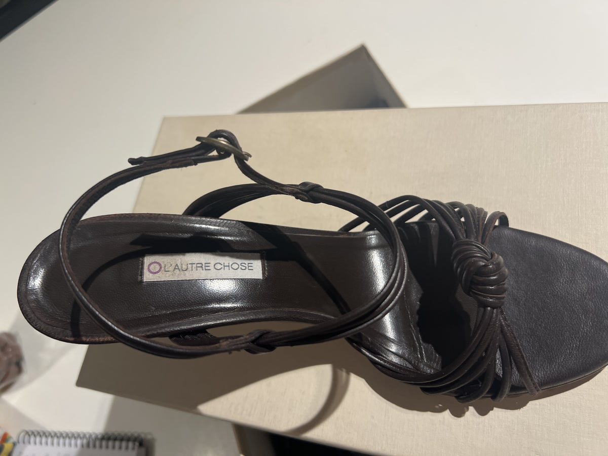 L'Autre Chose Brown Sandal 40 WB