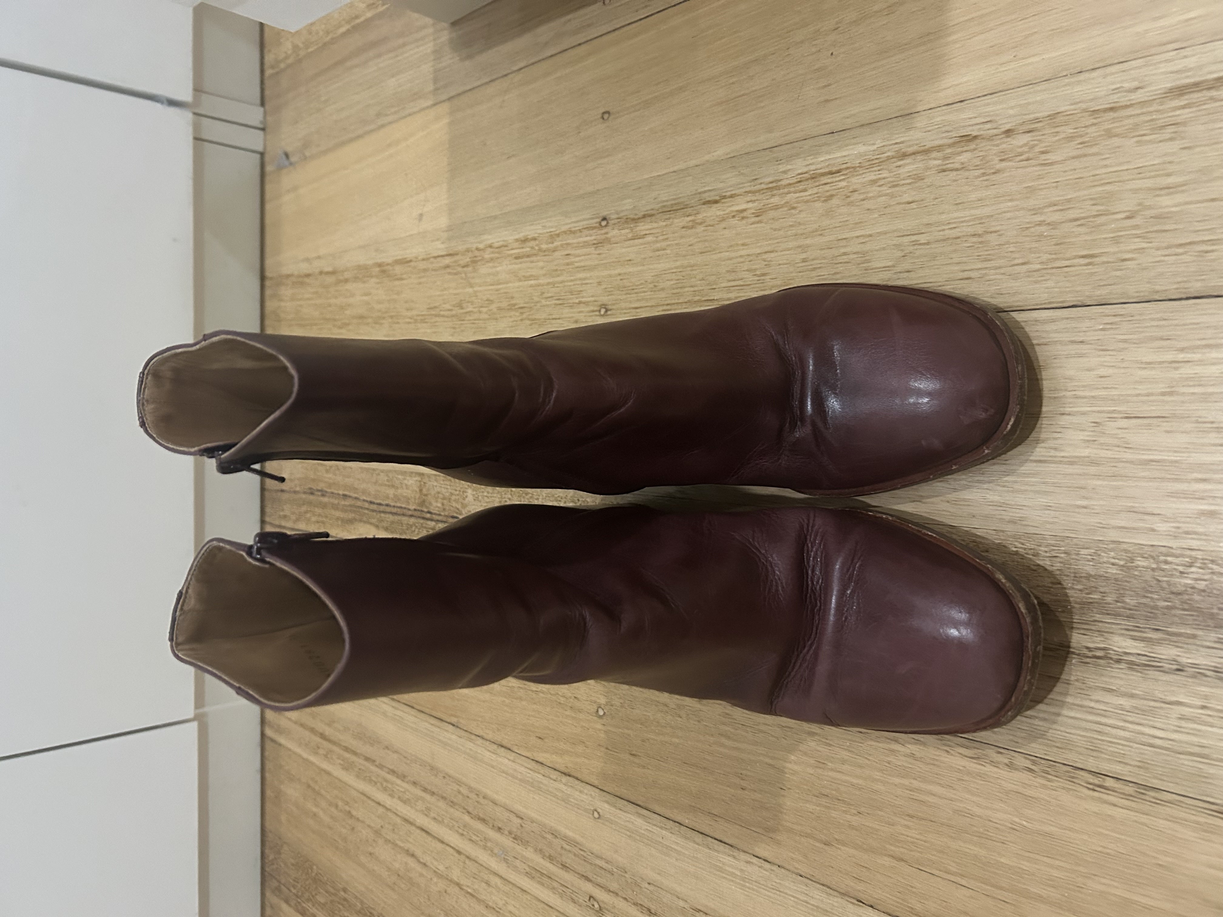 Maison Margiela Burgundy Boots 38
