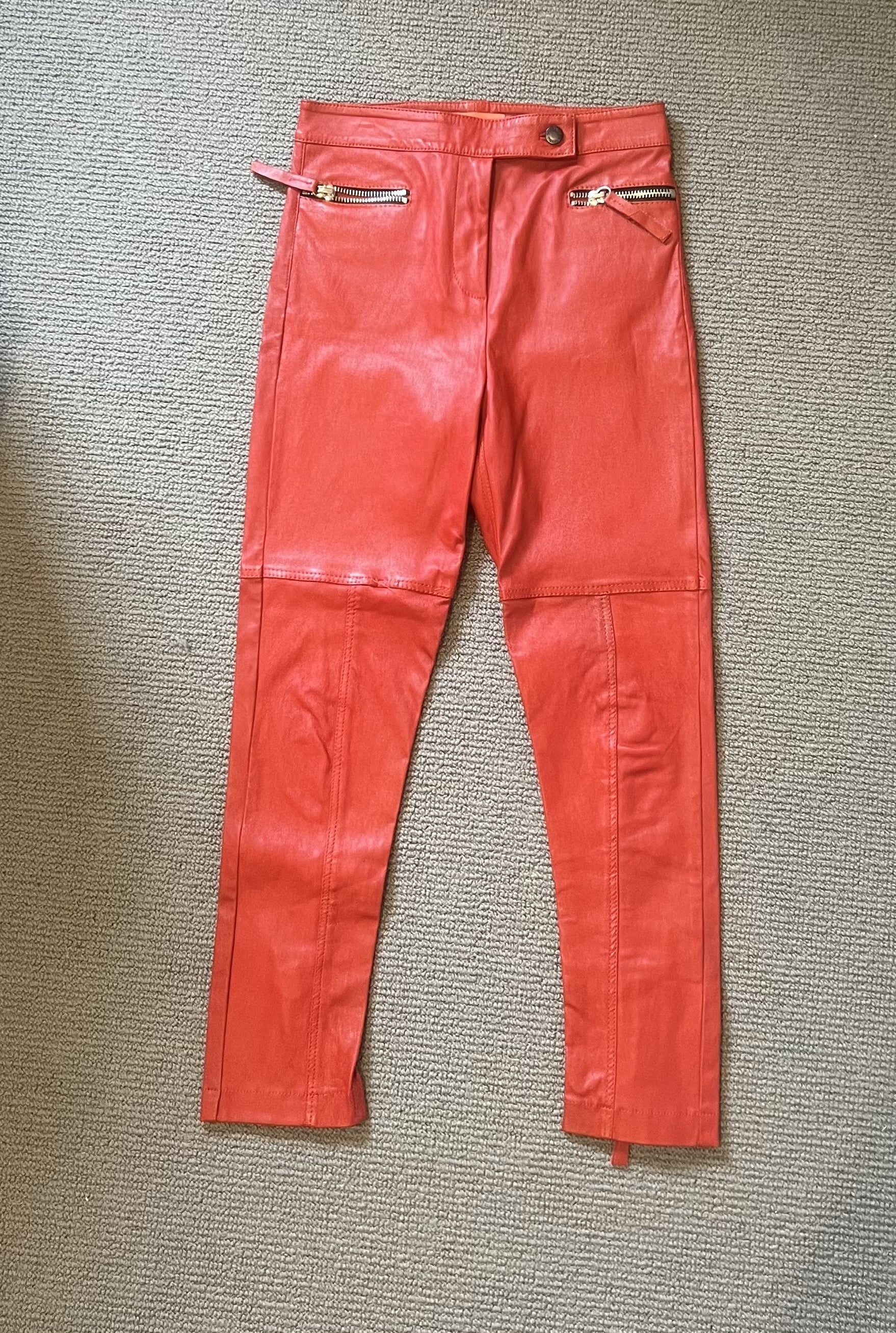 Manning Cartell Red Leather Pants 6