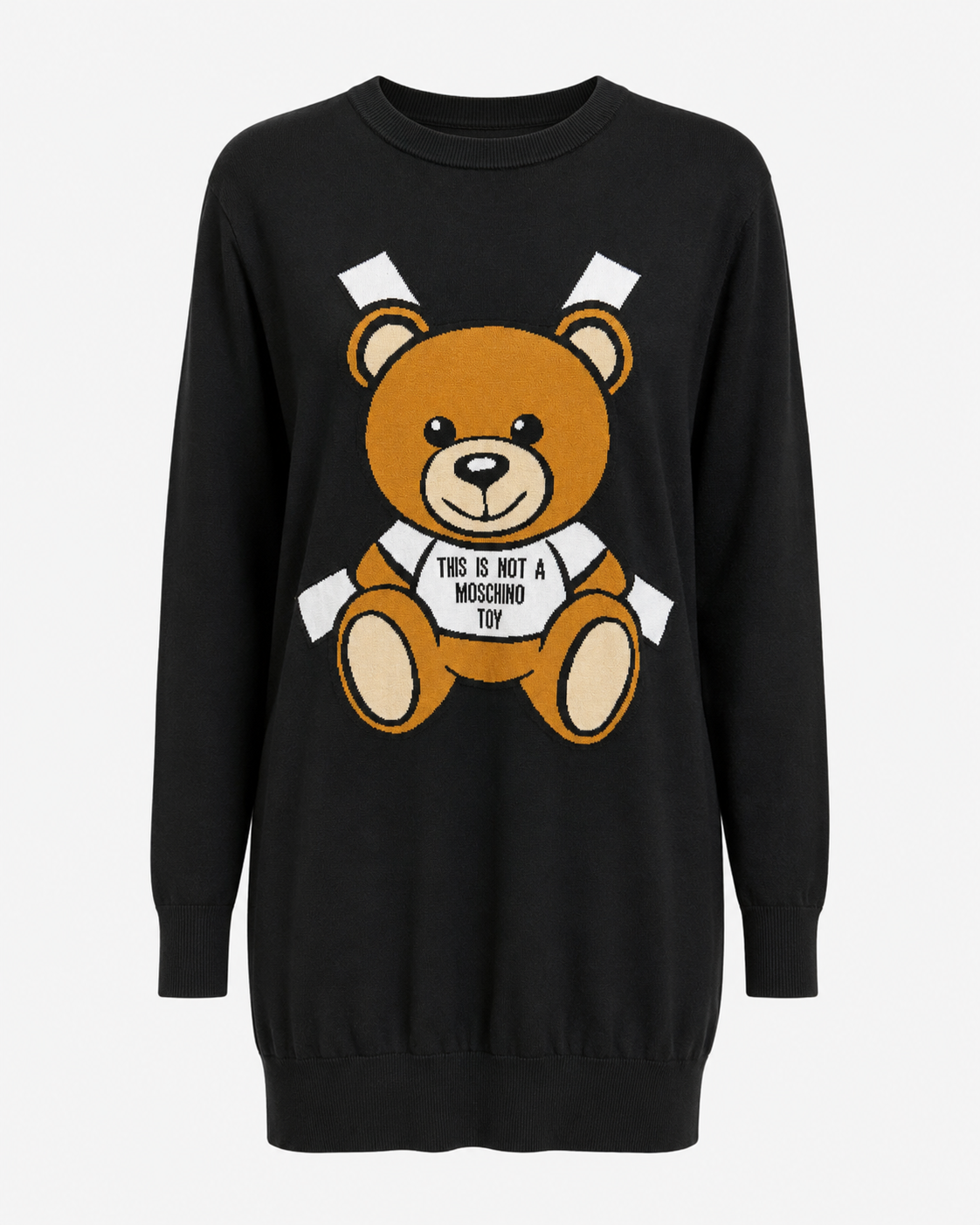 Moschino Black Teddy Bear Top front
