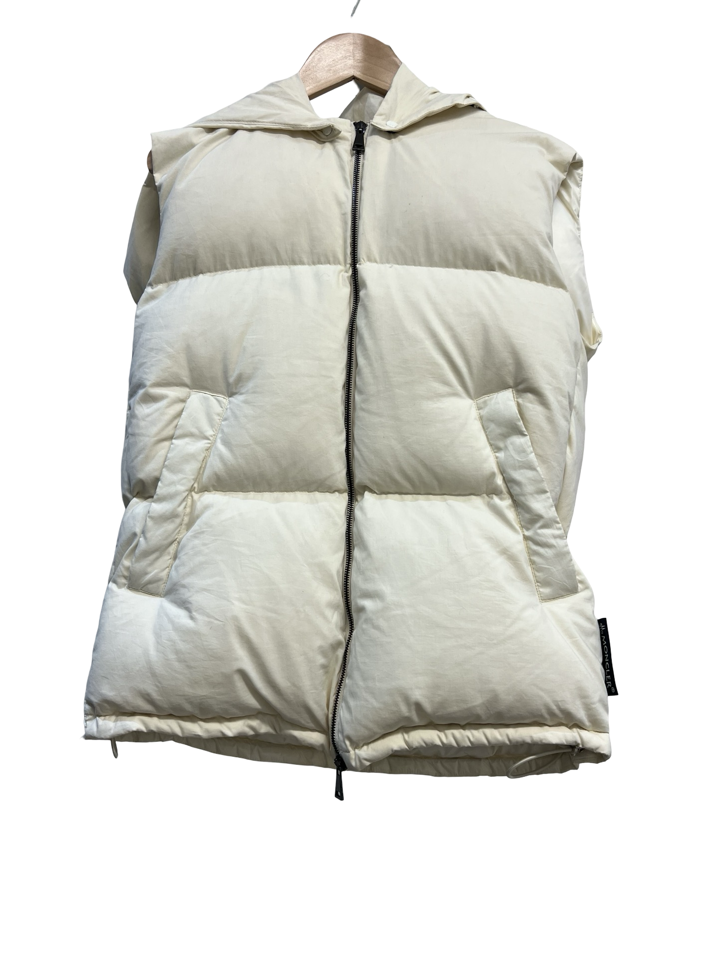 Moncler Cream Puffer Vest As Is