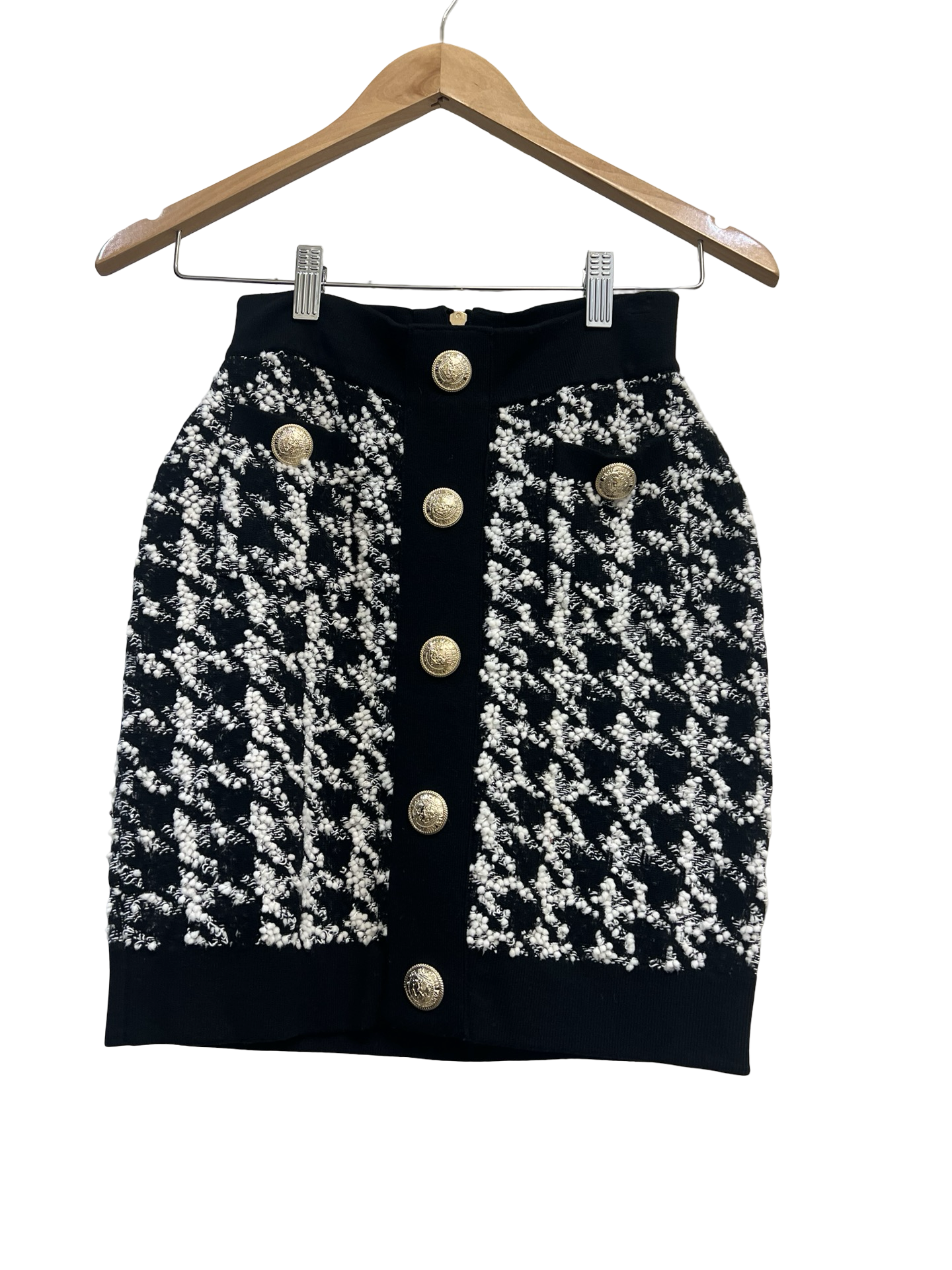 Balmain Black/ White Skirt 36
