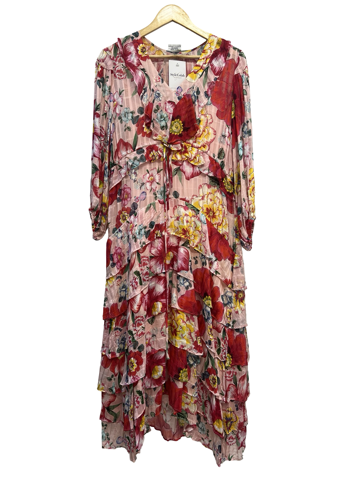 Trelise Cooper Pink Floral Dress 8