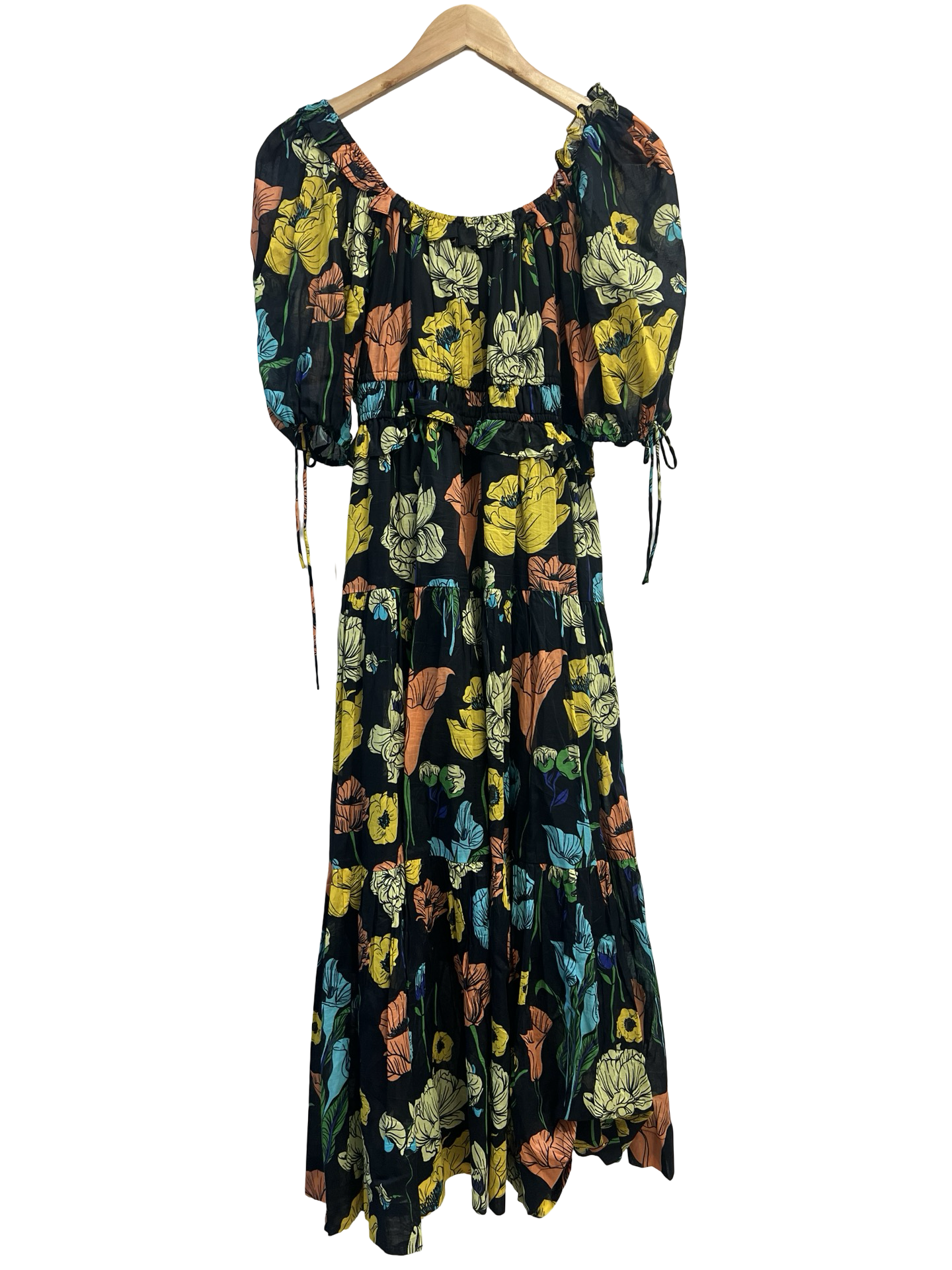 Trelise Cooper Blk Flrl Dress 14