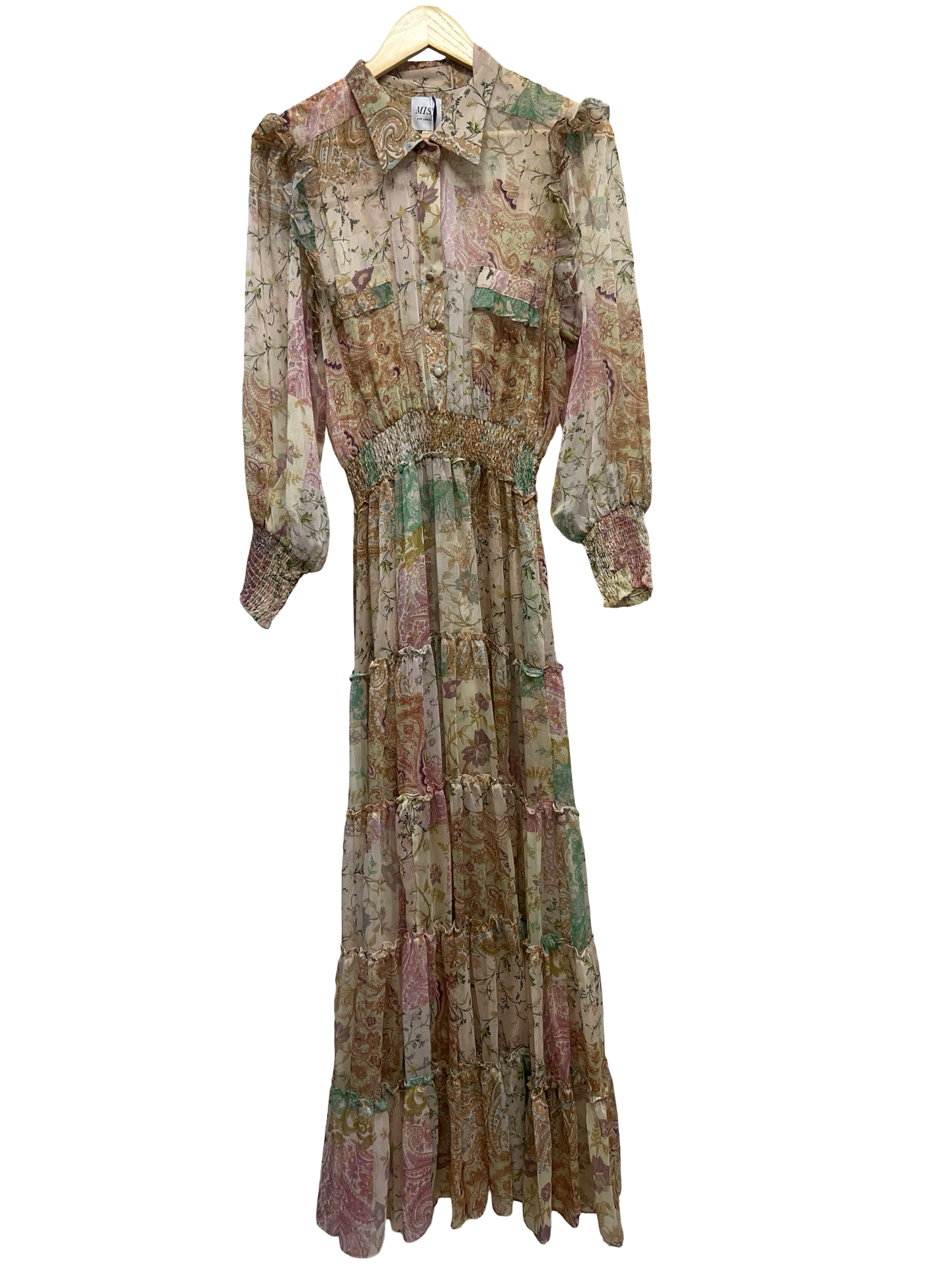 Misa Los Angeles Mulit Clr Dress L(14)