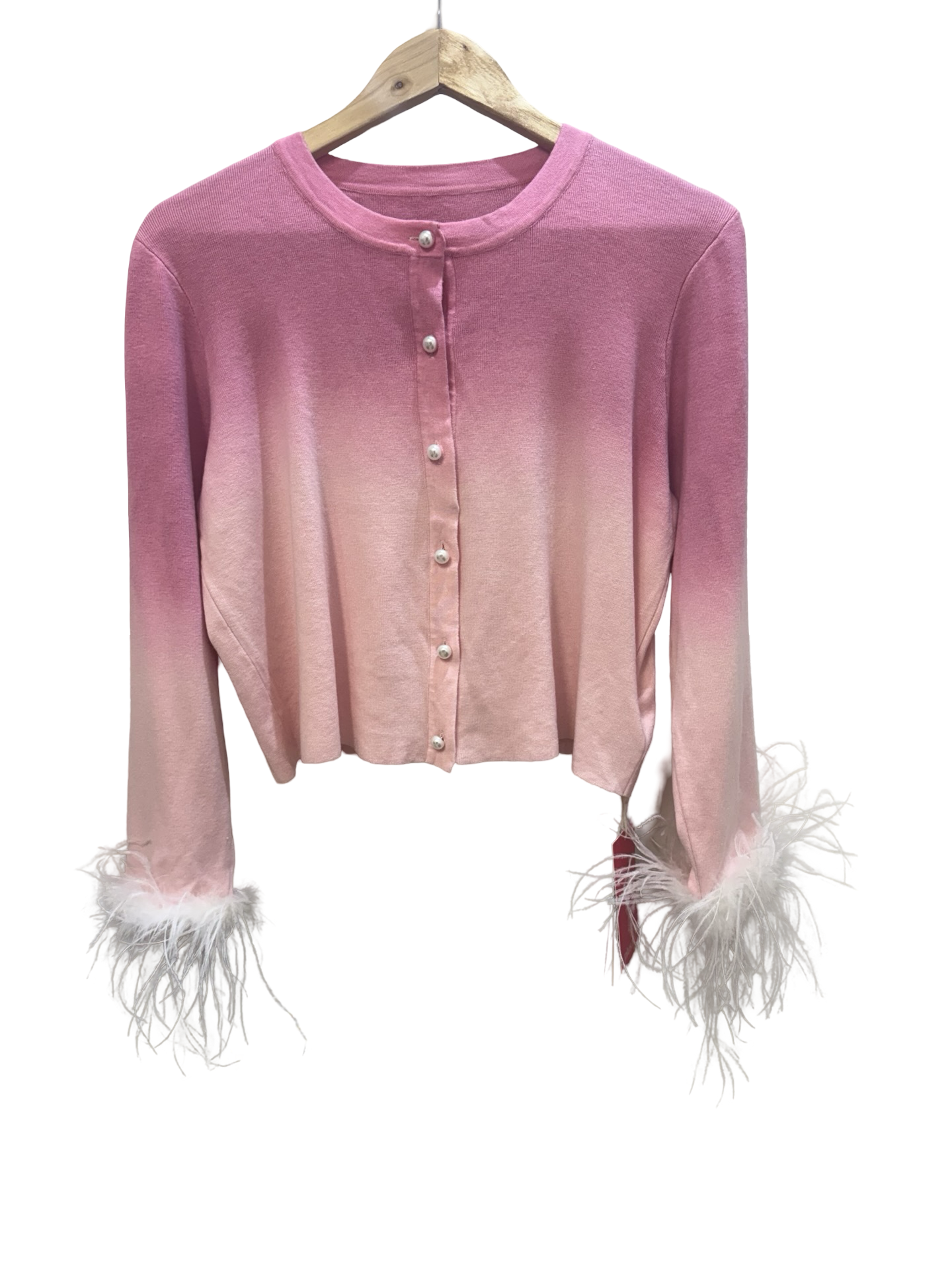 Plusmall+ Pink Cardigan S