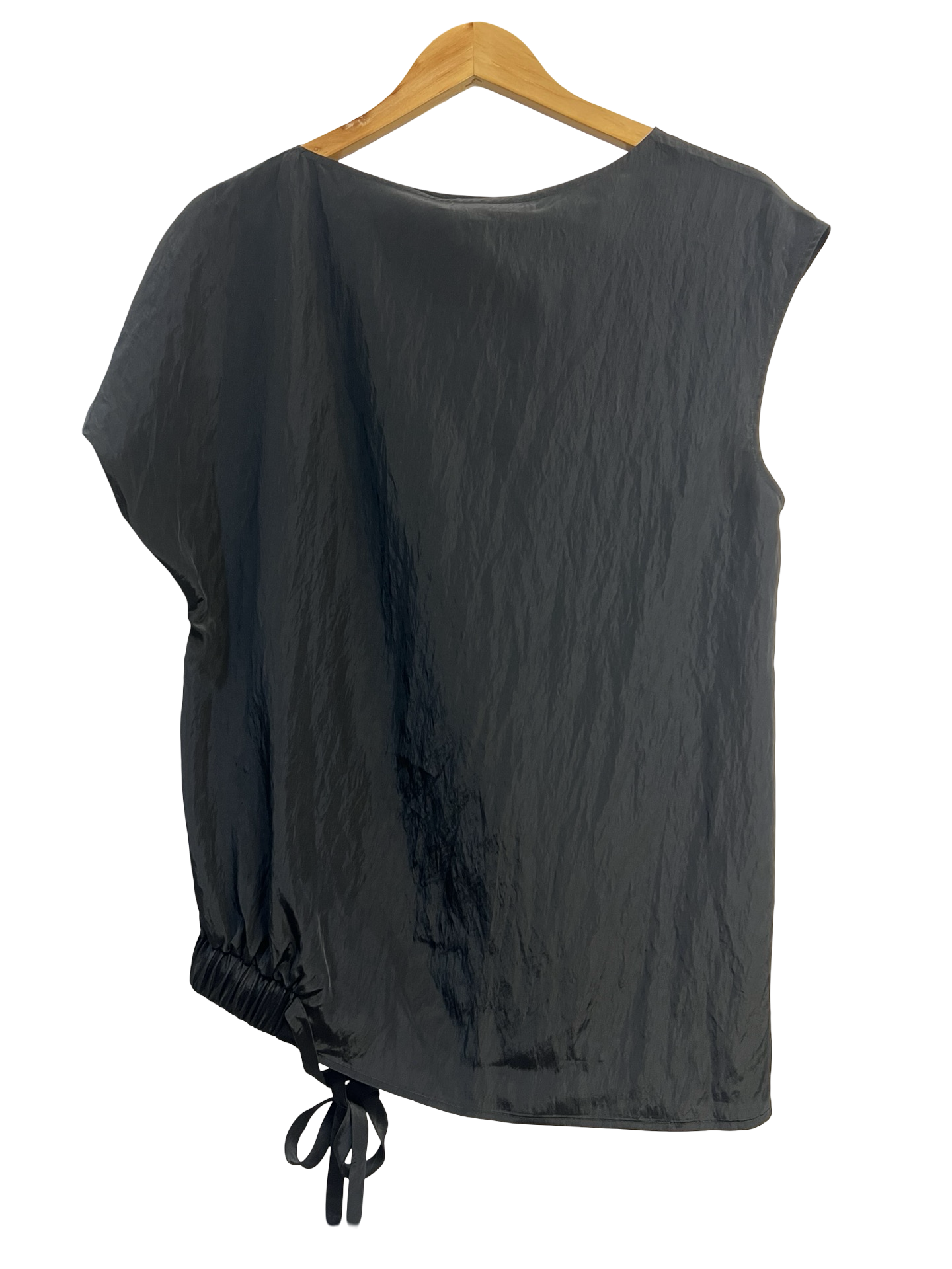 Lee Matthews Black Silk Top 2 NWT