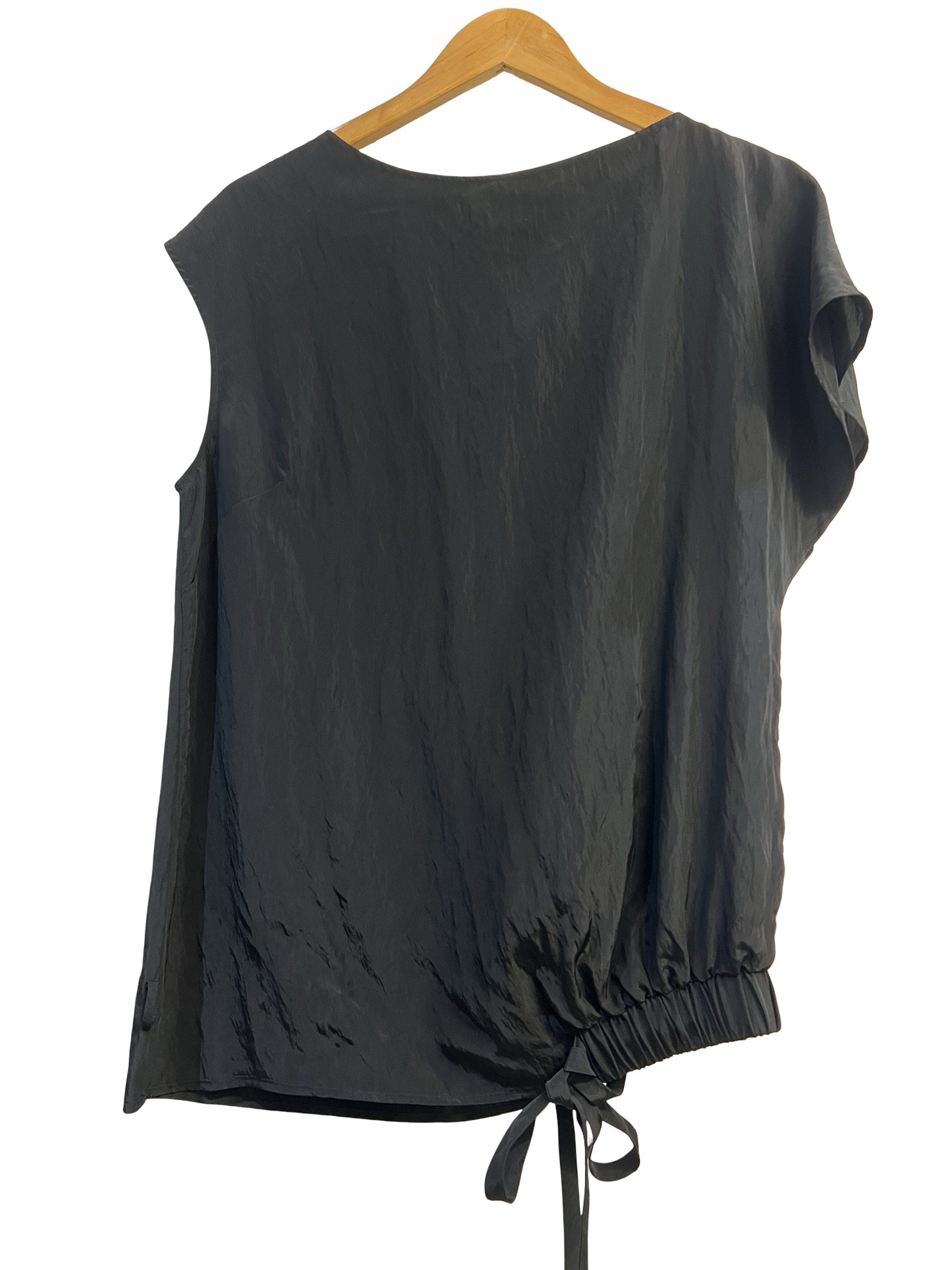 Lee Matthews Black Silk Top 2 NWT
