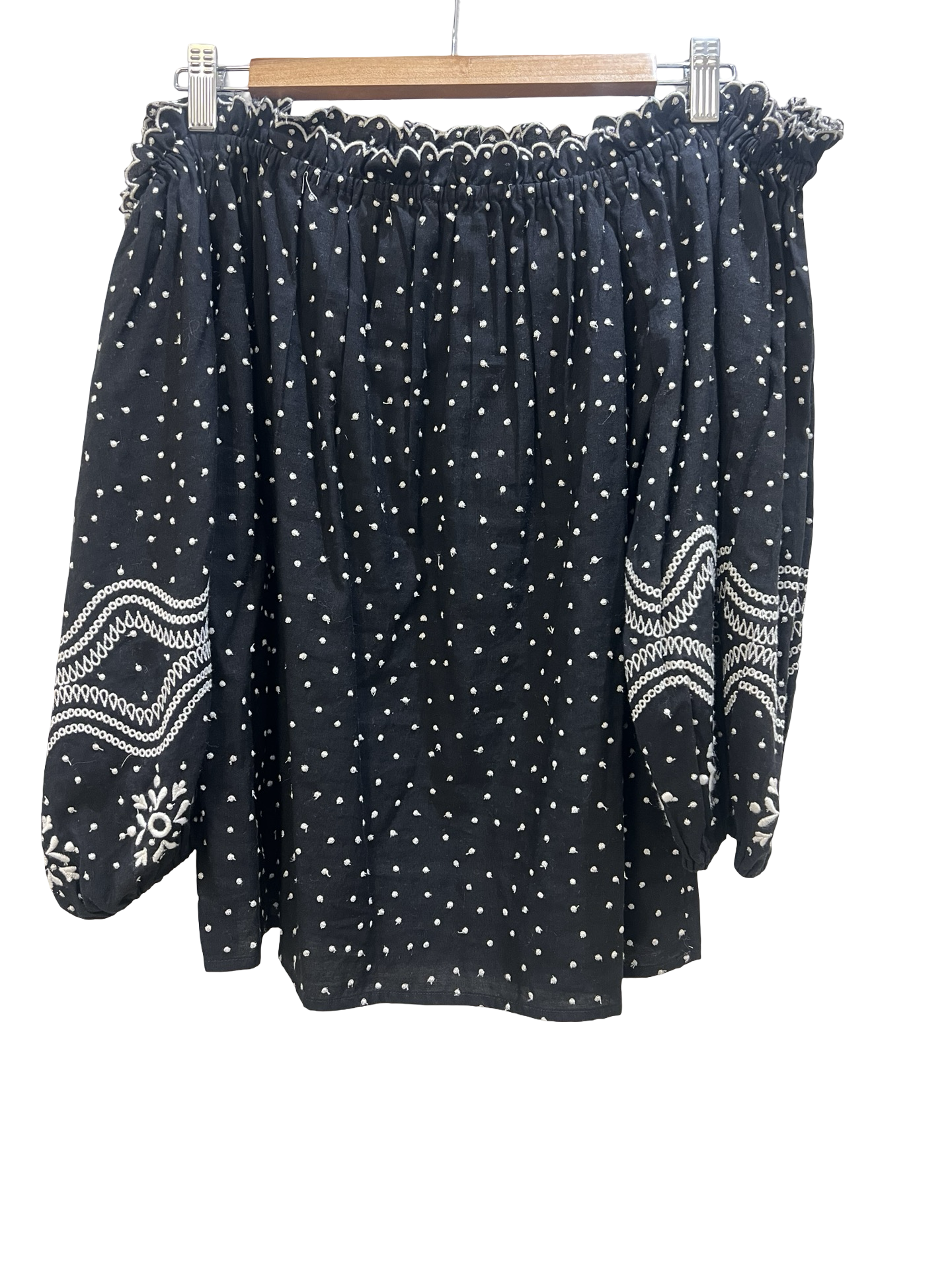 Sezane Black Strapless Top 42