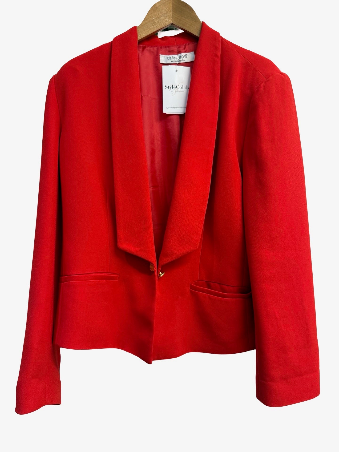 Carla Zampatti Red/Silver Jacket 12