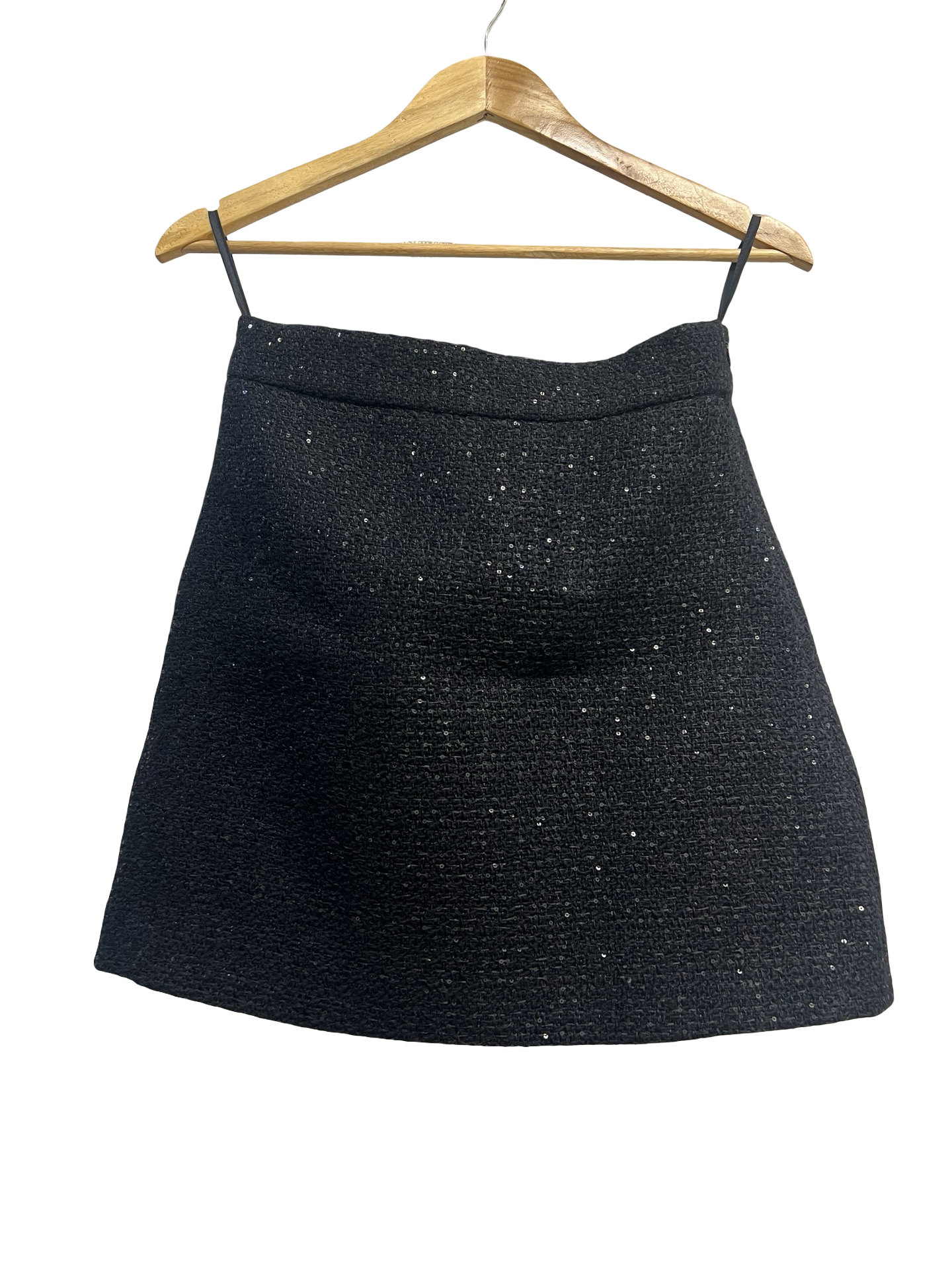 Miu Miu Black Sequin Skirt 38