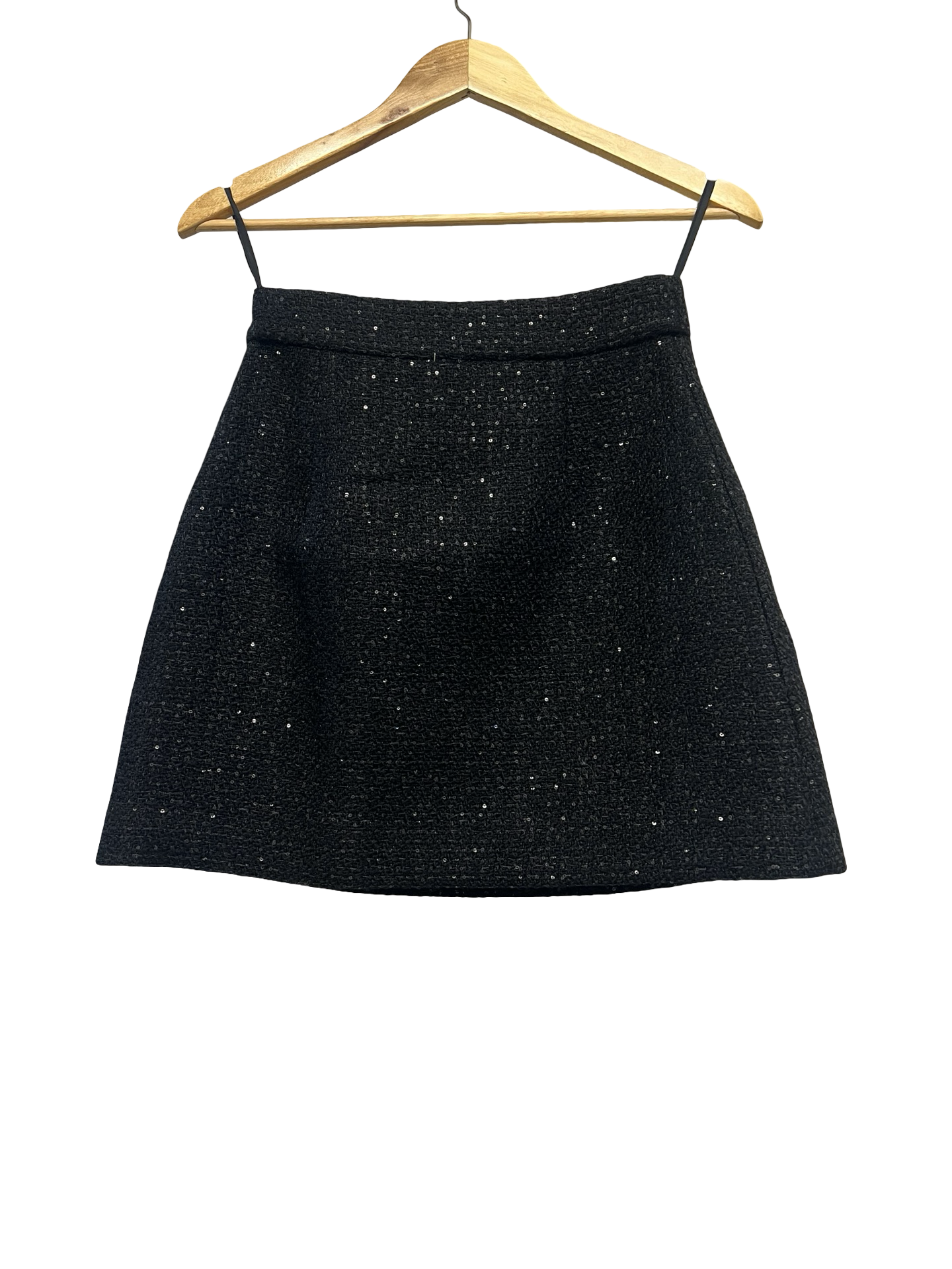 Miu Miu Black Sequin Skirt 38