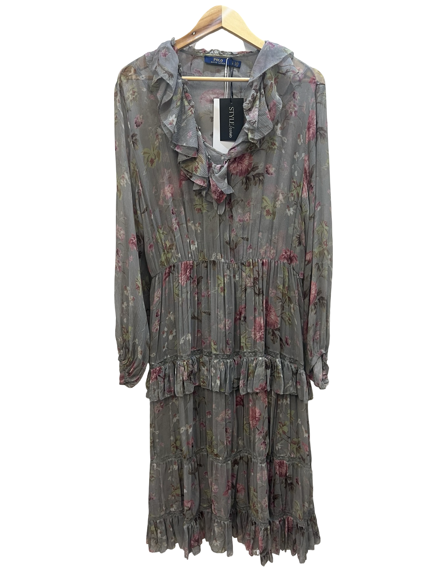 Ralph Lauren Grey Dress L(14)