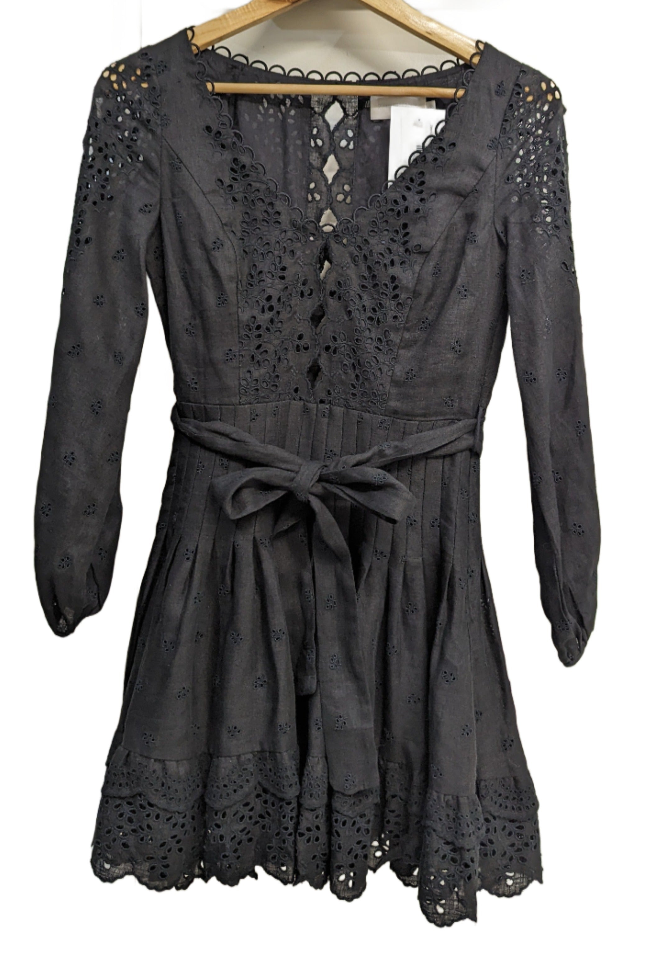 Zimmermann Black Lace Dress