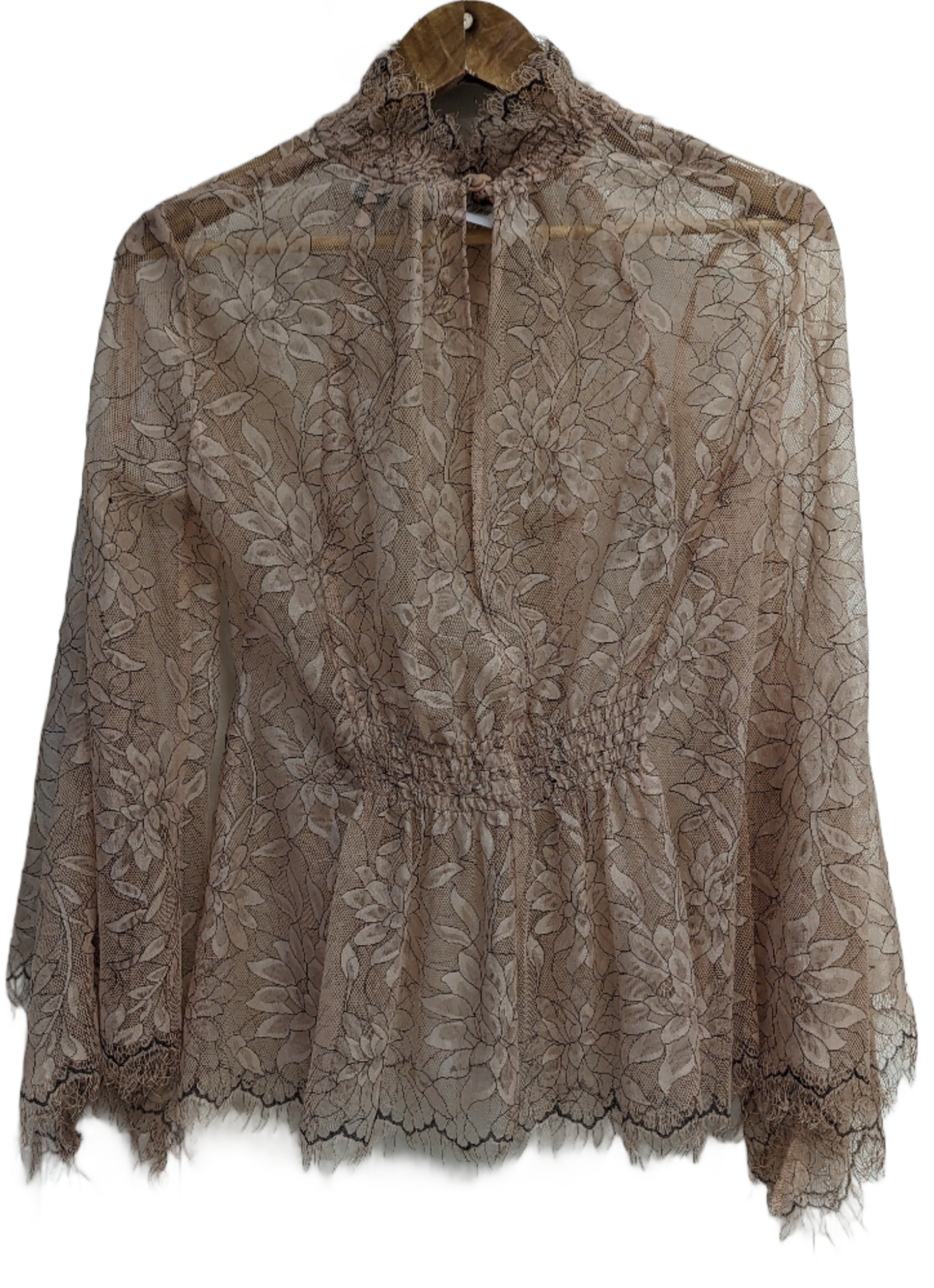 Alice McCall Nude Lace Blouse
