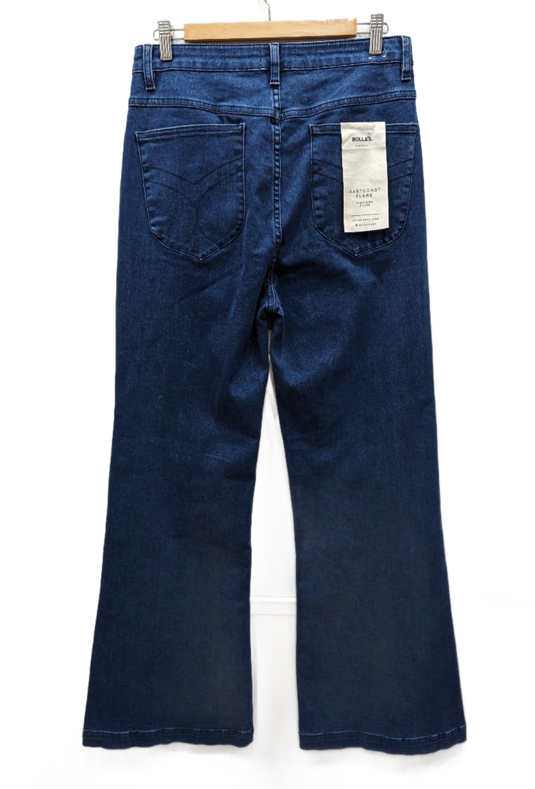 Rolla's Blue Denim Flared Jeans