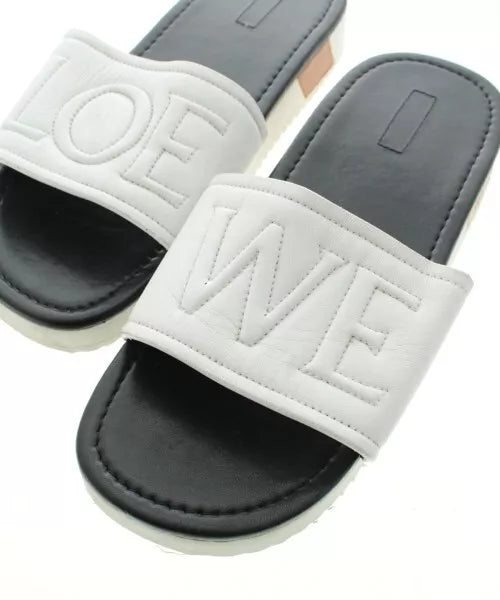 Loewe Blk/Wht Sandals 38 AS IS